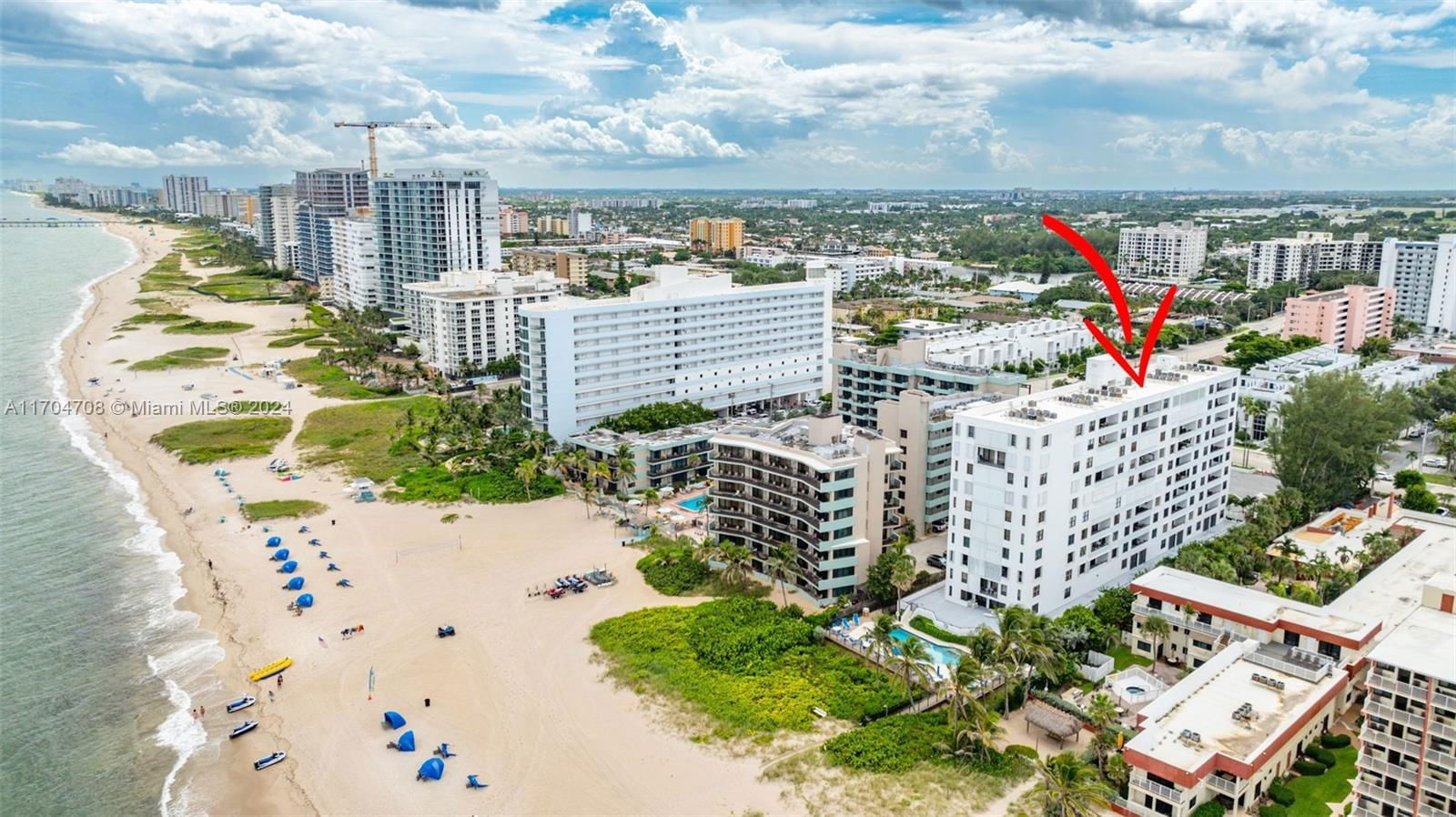 Real estate property located at 1500 Ocean Blvd #801, Broward, 1500 OCEAN CLUB CONDO, Pompano Beach, FL