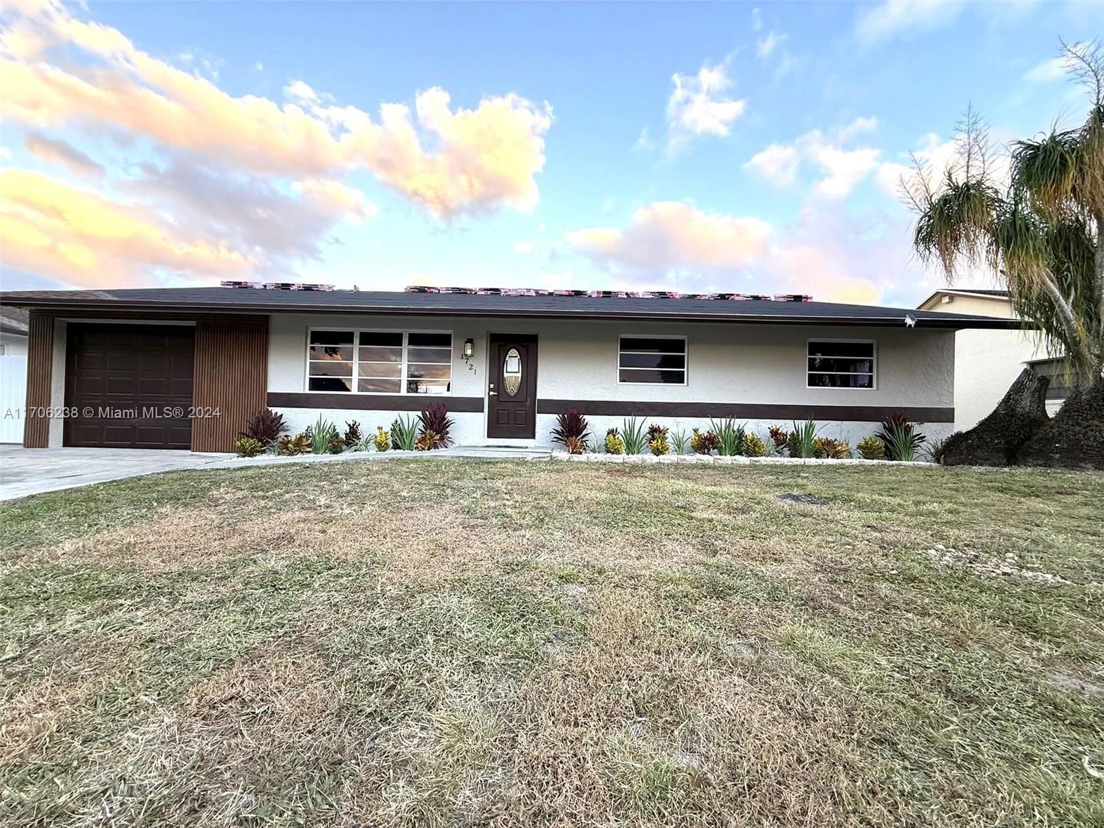 Real estate property located at 1721 97th Ter, Broward, EVERGLADES SUGAR & LAND C, Miramar, FL