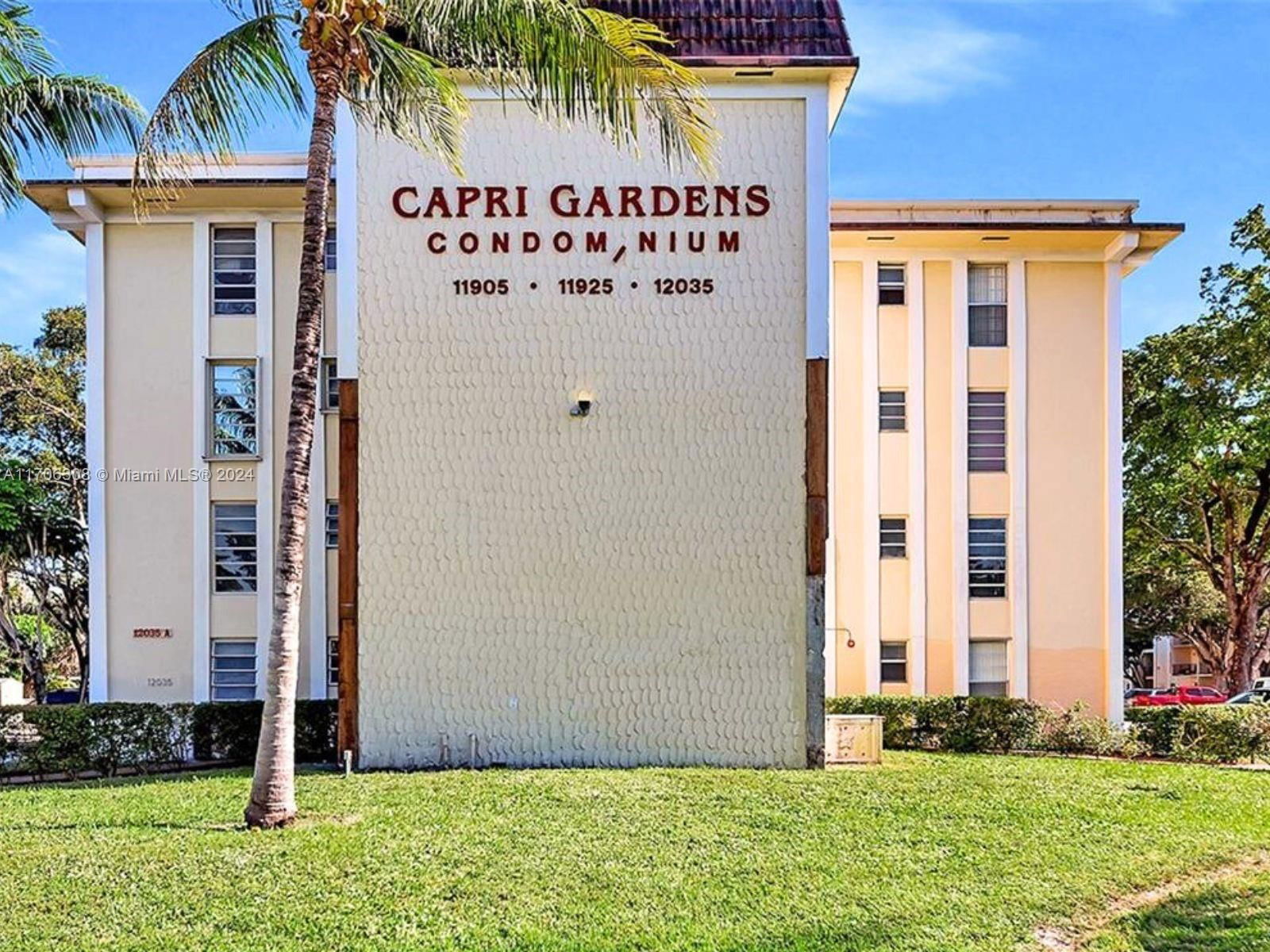 Real estate property located at 11905 2nd Ave C305, Miami-Dade, CAPRI GARDENS CONDO, North Miami, FL