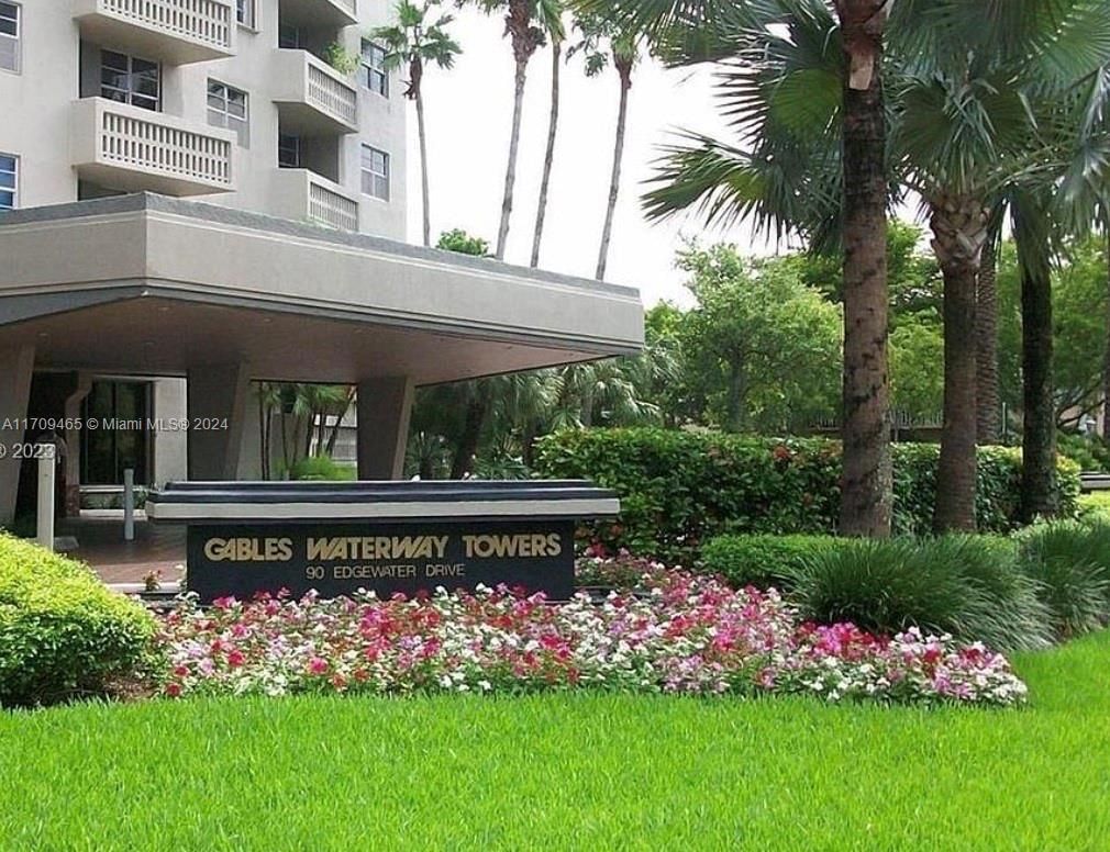 Real estate property located at 90 Edgewater Dr #522, Miami-Dade, GABLES WATERWAY TOWERS CO, Coral Gables, FL