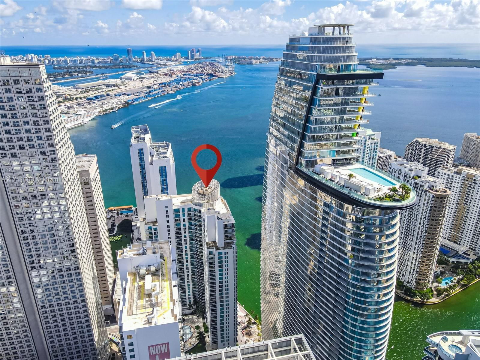 Real estate property located at 300 Biscayne Blvd T-1802, Miami-Dade, MET 1 CONDO, Miami, FL