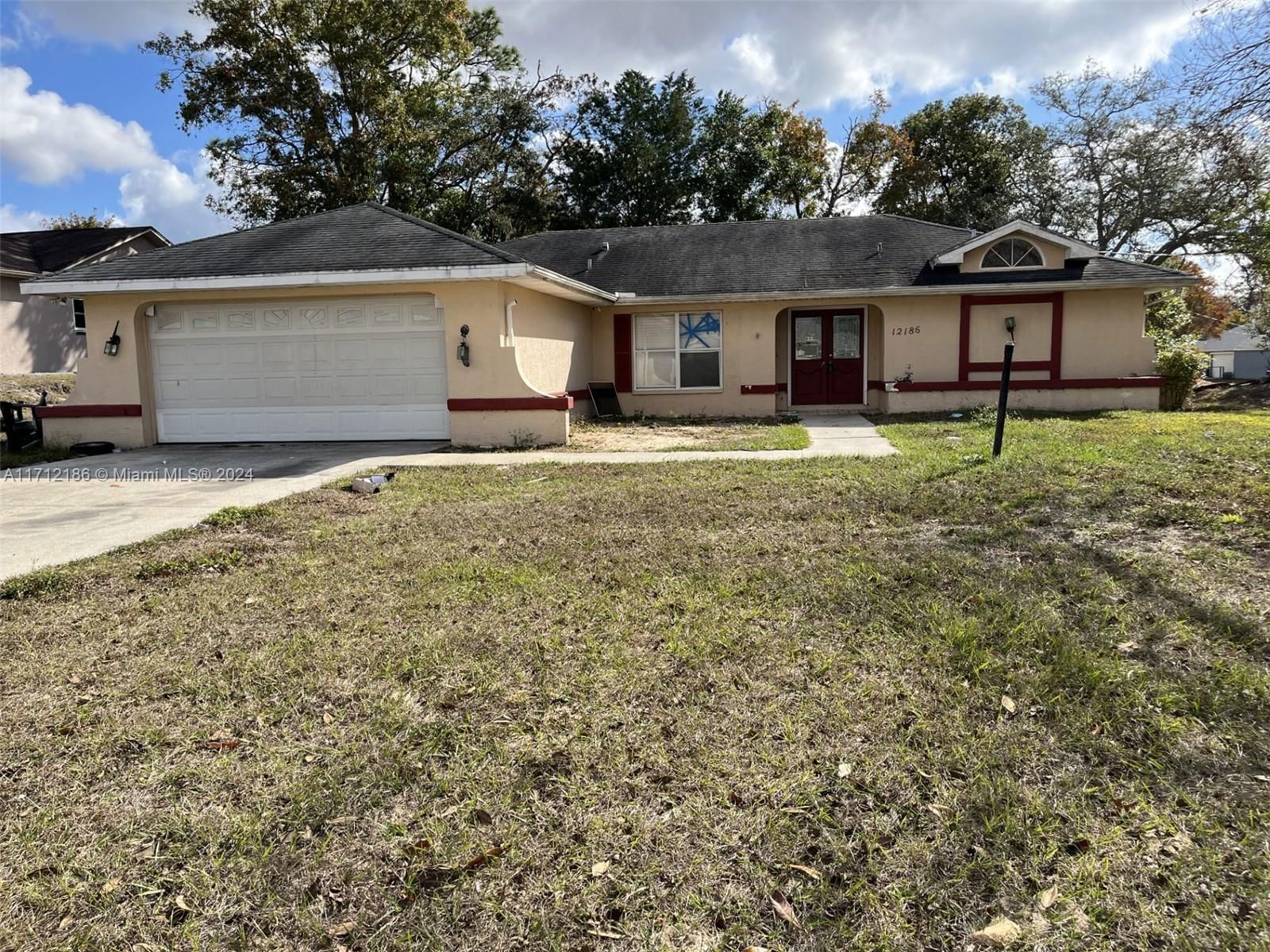 Real estate property located at 12186 Lamont Dr, Hernando, SPRING HILL UNIT 20, Spring Hill, FL