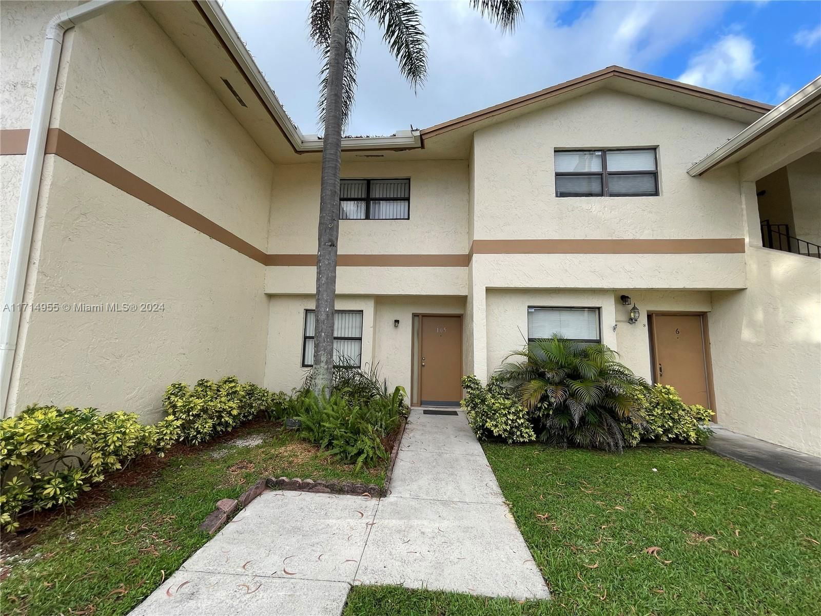 Real estate property located at 12960 66th Ln #105-1, Miami-Dade, MILLER VILLAS CONDO, Miami, FL