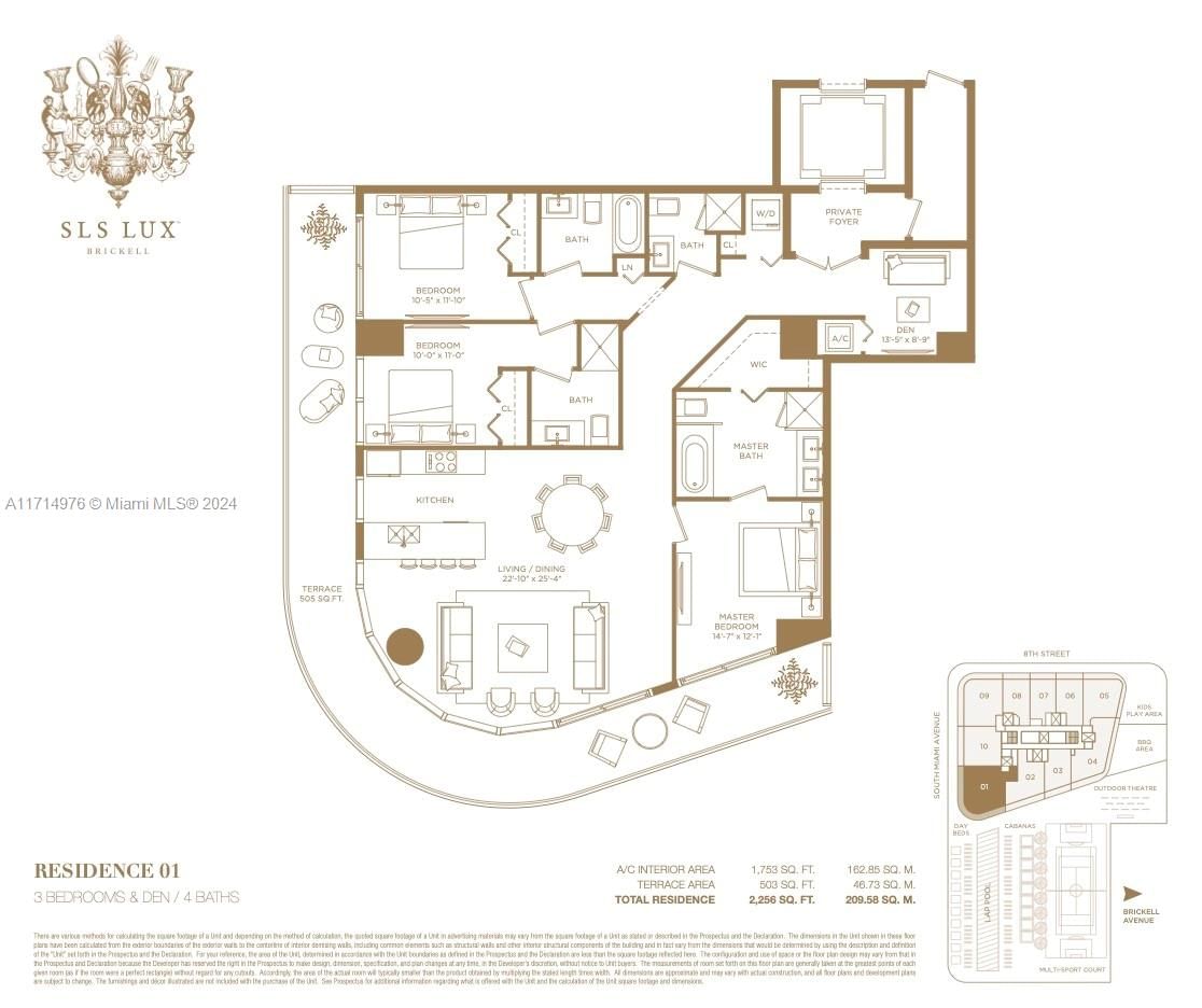 Real estate property located at 801 Miami Ave #4701, Miami-dade, 801 Sma Residences Condo, Miami, FL