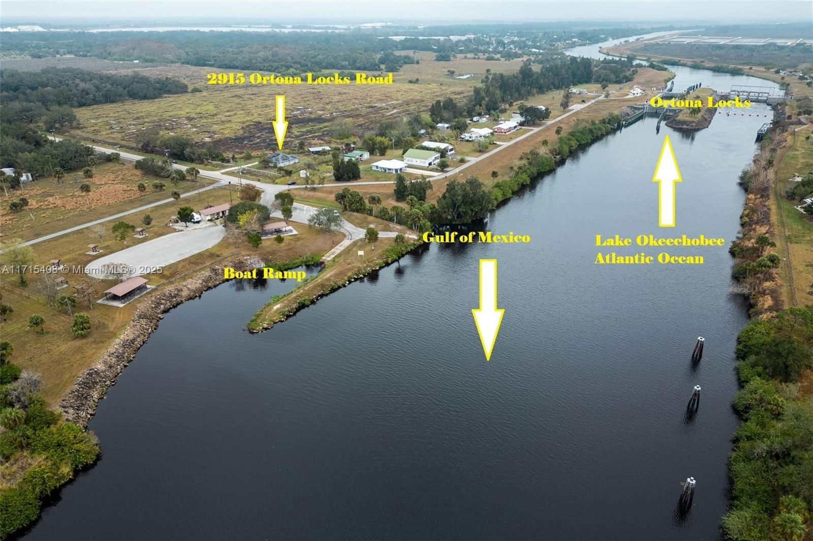 Real estate property located at 2915 Ortona Locks Rd, Glades, Ortona, Moore Haven, FL