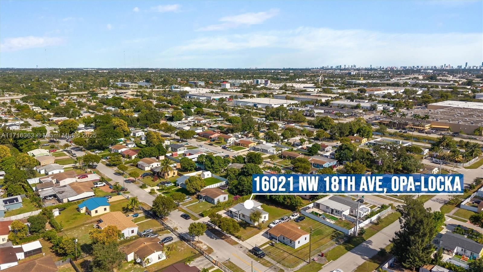 Real estate property located at 16021 18th Ave, Miami-dade, Bunche Park 1st Addn, Miami Gardens, FL