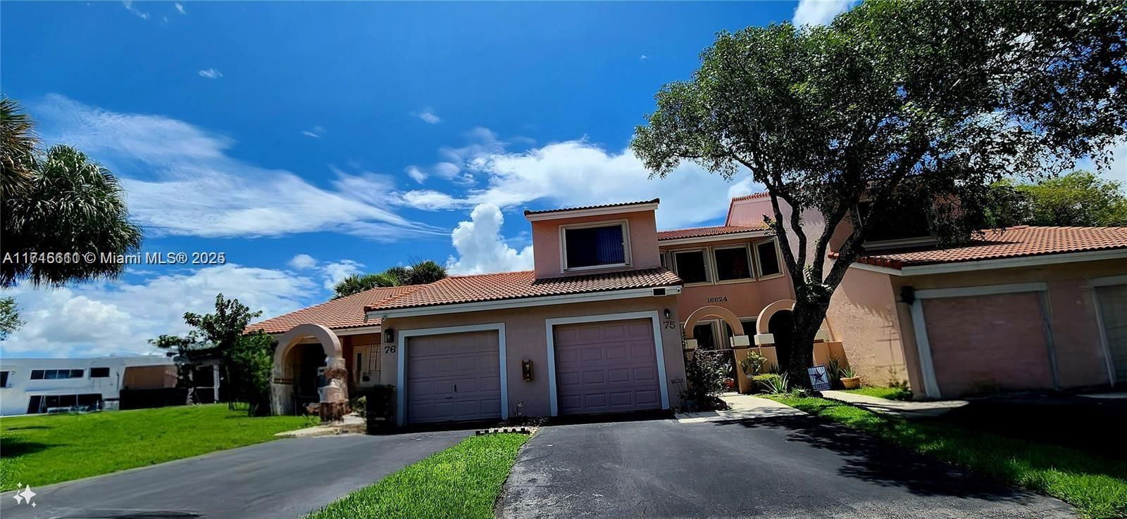 Real estate property located at 16624 Greens Edge Cir #75, Broward, Greens Egde, Weston, FL