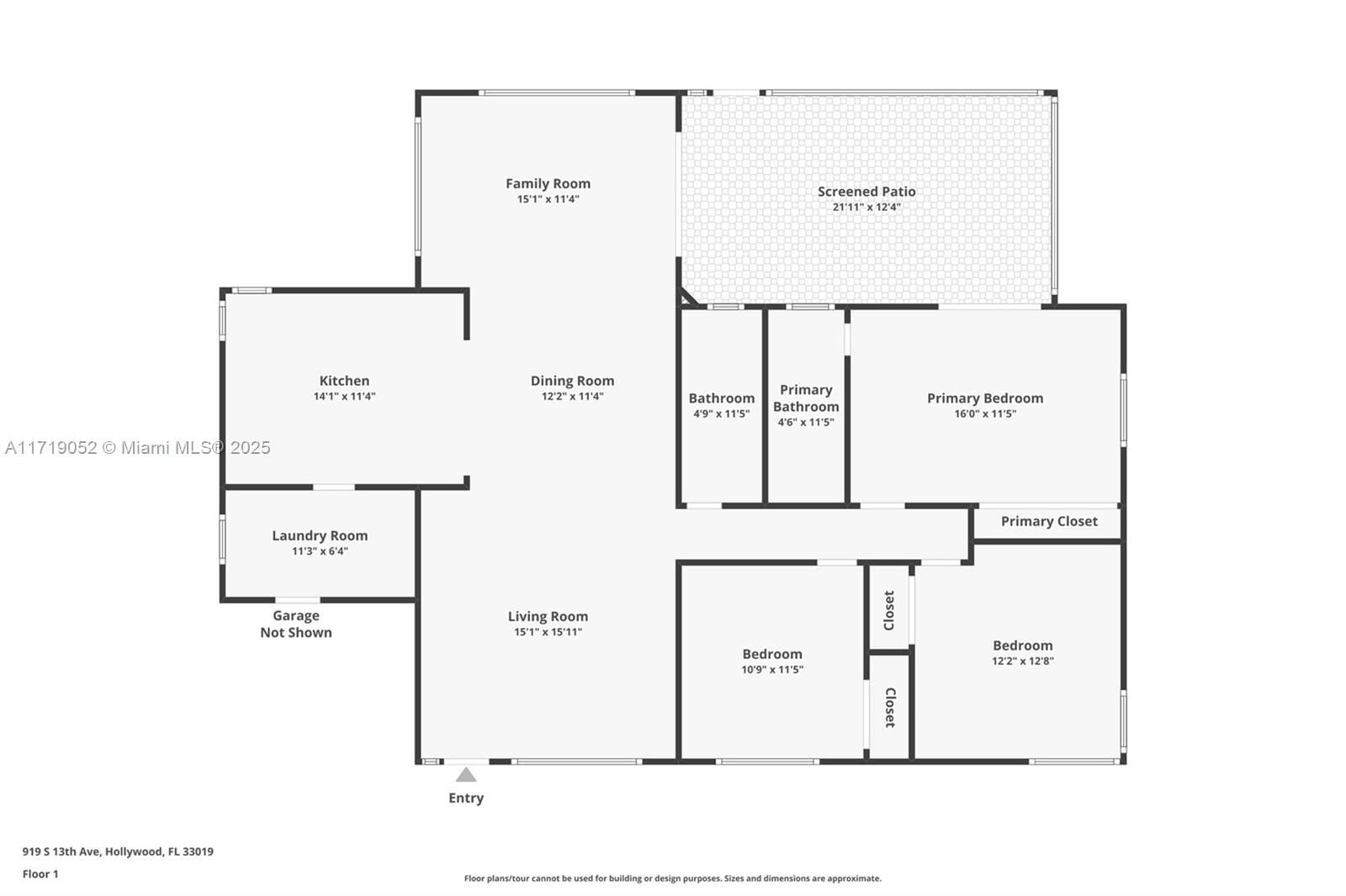 Real estate property located at 919 13th Ave, Broward, Sunny Acres, Hollywood, FL