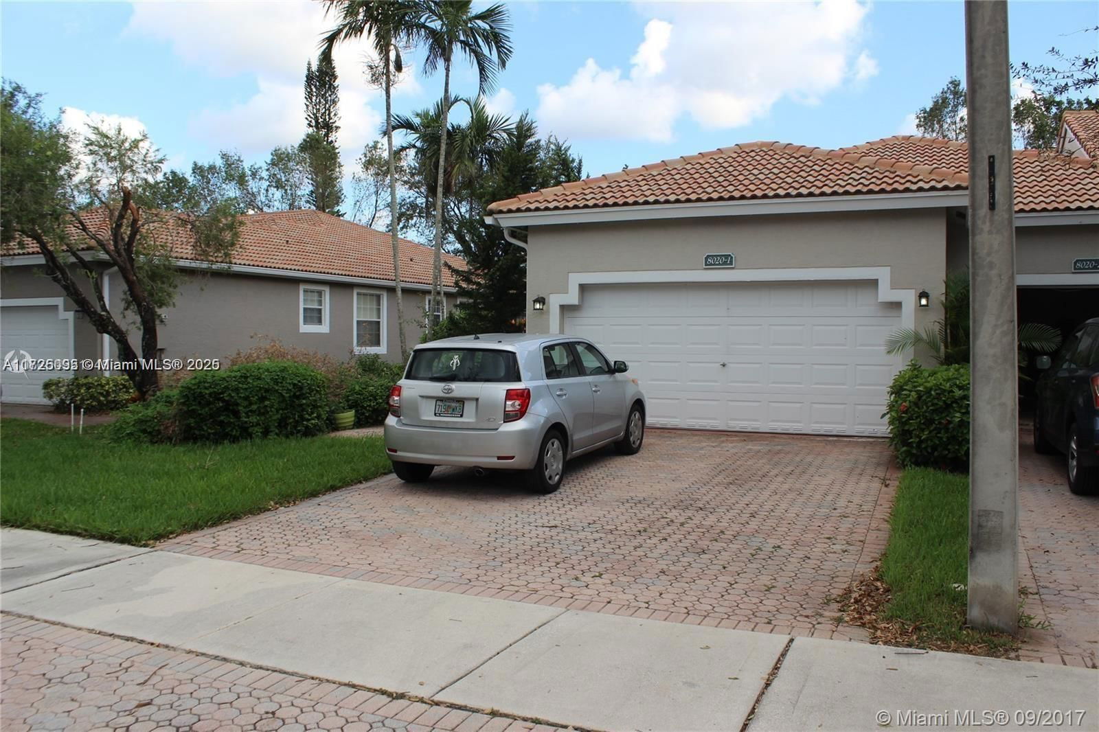 Real estate property located at 8020 Aragon Blvd #1, Broward, REGENCY HOMES AT SUNRISE, Sunrise, FL