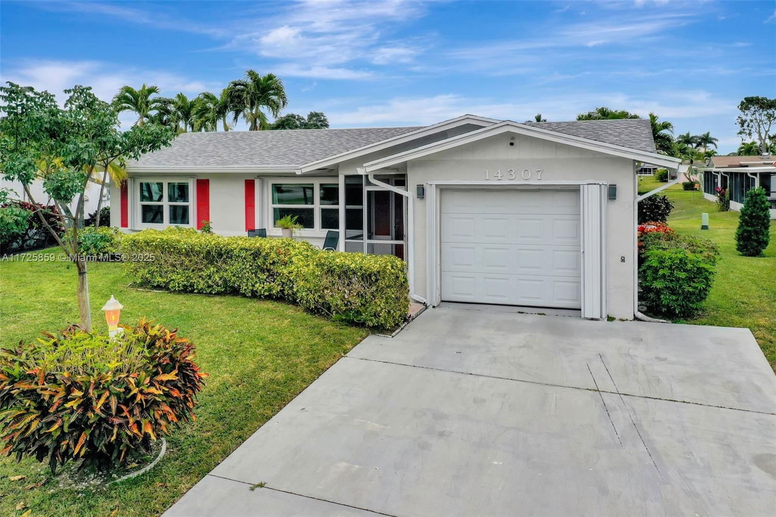 Real estate property located at 14307 Amapola Dr, Palm Beach, DELRAY VILLAS 1, Delray Beach, FL