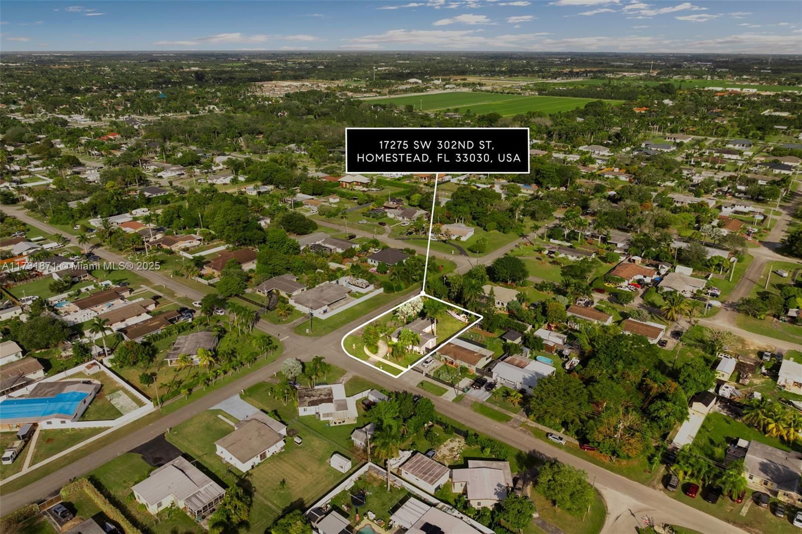 Real estate property located at 17275 302nd St, Miami-dade, Morris Homesites Div 3, Homestead, FL