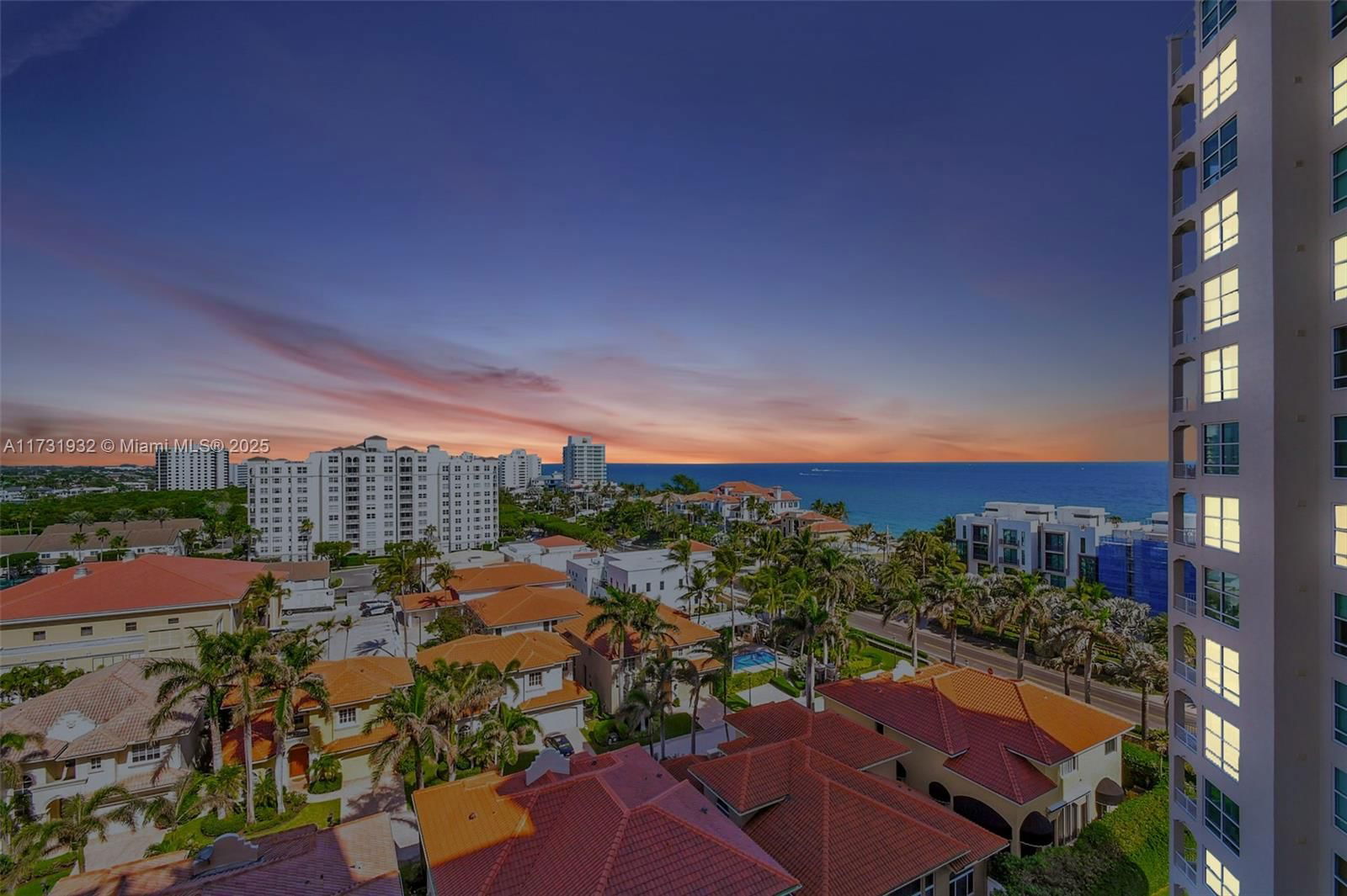 Real estate property located at 3700 Ocean Blvd #908, Palm Beach, Toscana North Condo, Highland Beach, FL