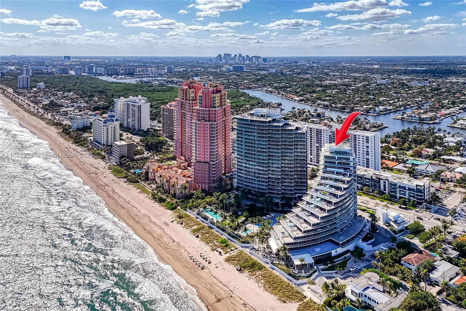 Real estate property located at 2200 Ocean Blvd N401, Broward, Auberge Beach, Fort Lauderdale, FL