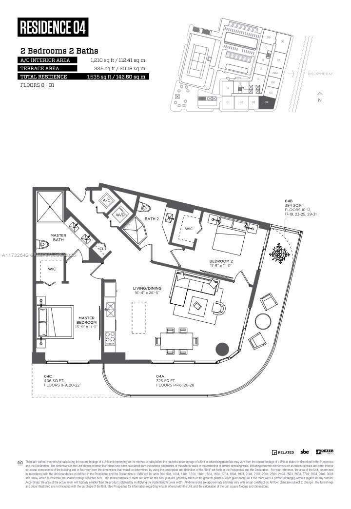 Real estate property located at 121 34th St #2104, Miami-dade, 3401 Midtown Condo, Miami, FL