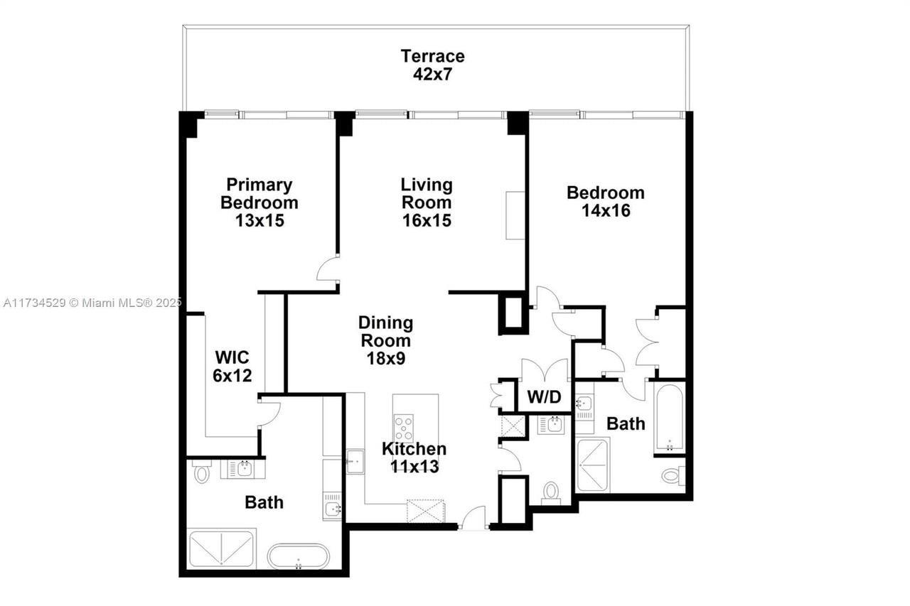 Real estate property located at 3400 27th Ave #704, Miami-dade, The Tower Residences Cond, Miami, FL