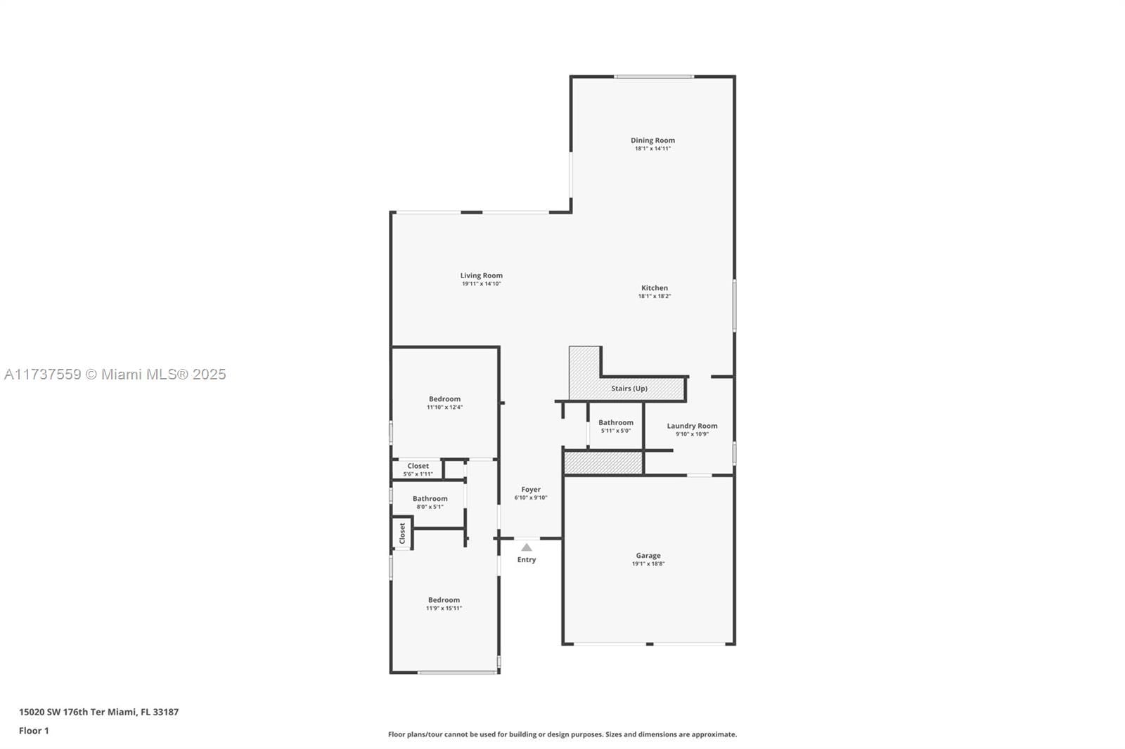 Real estate property located at 15020 176th Ter, Miami-dade, Venetian Parc, Miami, FL