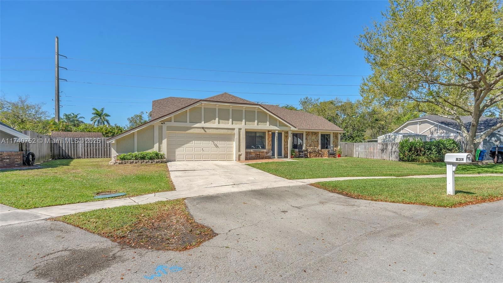 Real estate property located at 837 159th Ter, Broward, New River Estates Section, Sunrise, FL