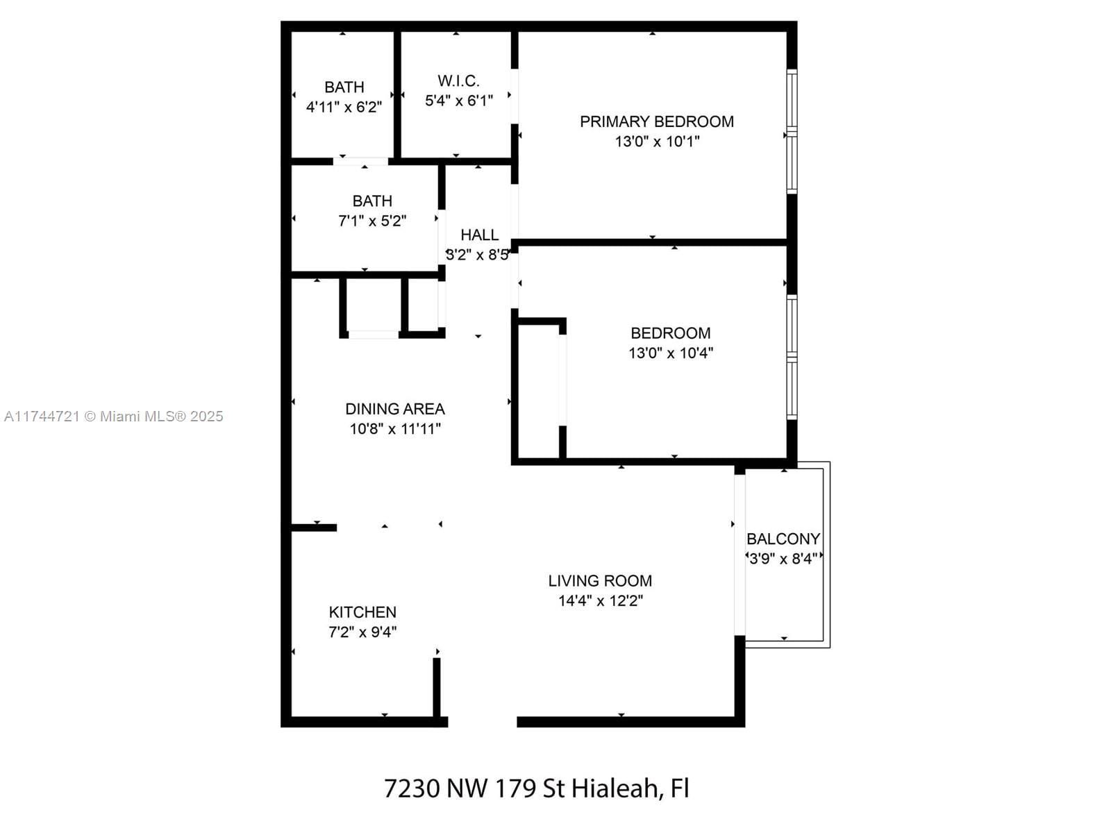 Real estate property located at 7230 179th St #208, Miami-dade, Villa Bellini Condo, Hialeah, FL