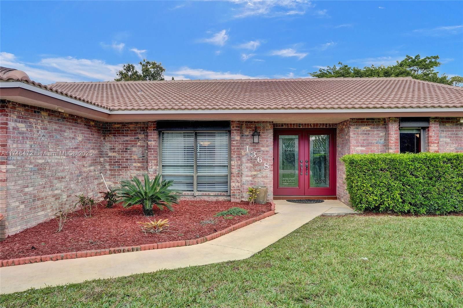 Real estate property located at 1368 86th Way, Broward, Ramblewood South, Coral Springs, FL