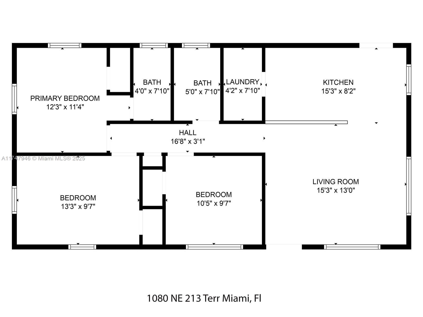 Real estate property located at 1080 213th Ter, Miami-dade, Ives Estates Sec 5, Miami, FL