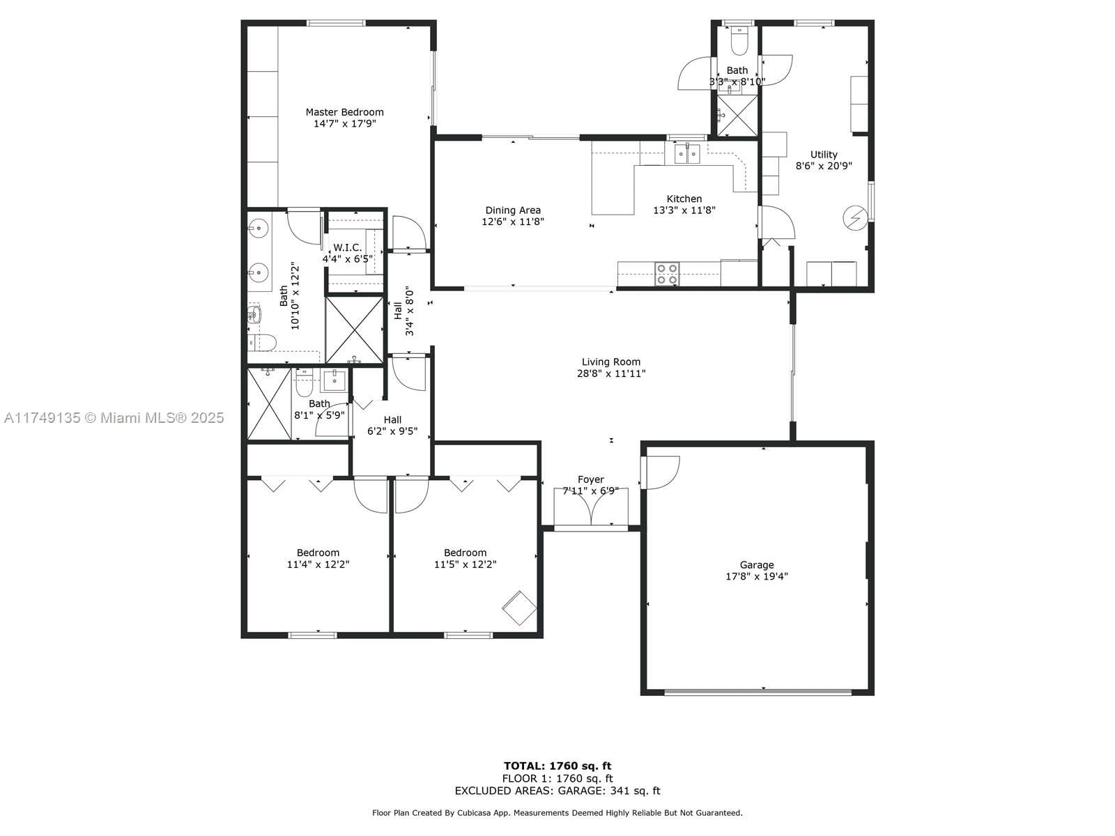 Real estate property located at 1001 127th Pl, Miami-dade, Vista Sub, Miami, FL