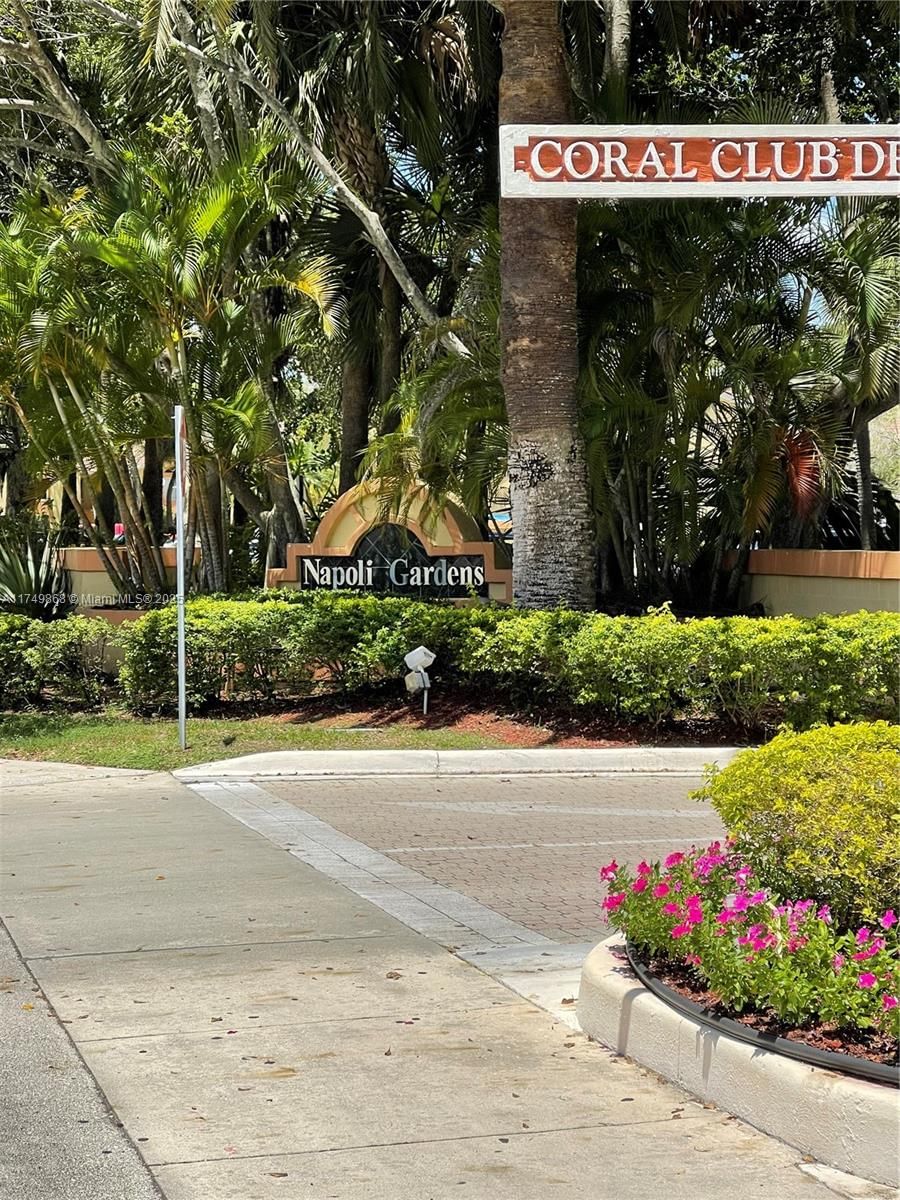 Real estate property located at 1188 Coral Club Dr #1188, Broward, Napoli Gardens At Coral S, Coral Springs, FL