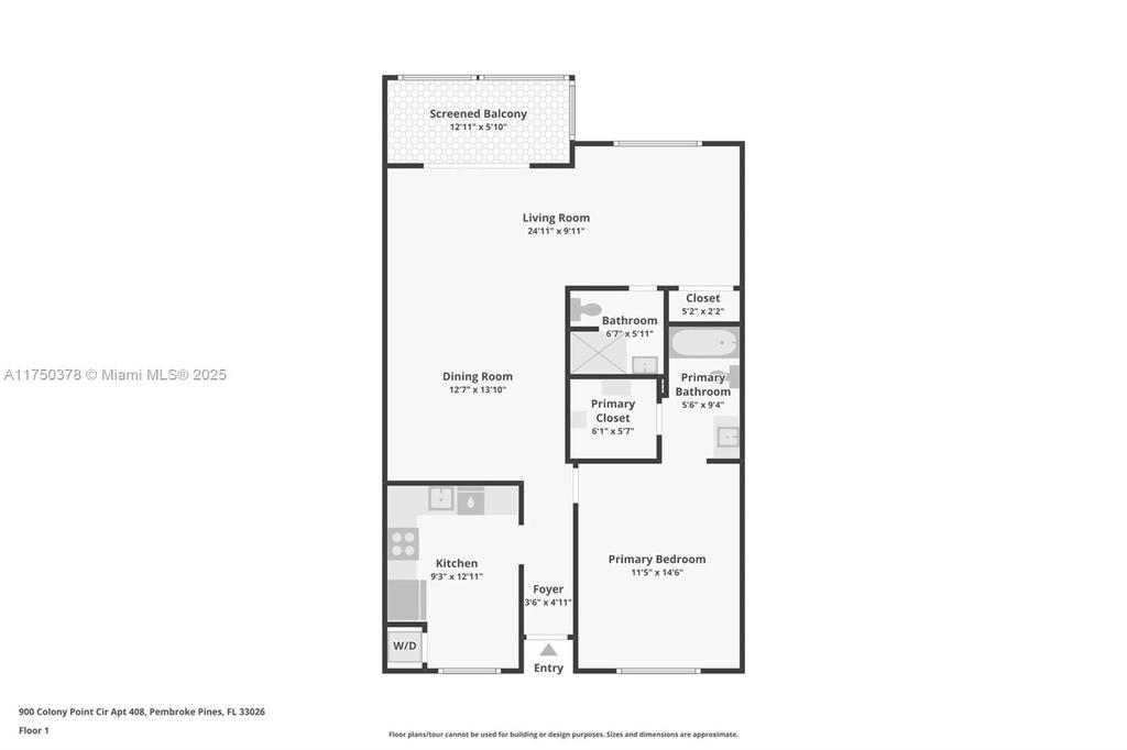 Real estate property located at 900 Colony Point Cir #408, Broward, Colony Point 1 Condo, Pembroke Pines, FL