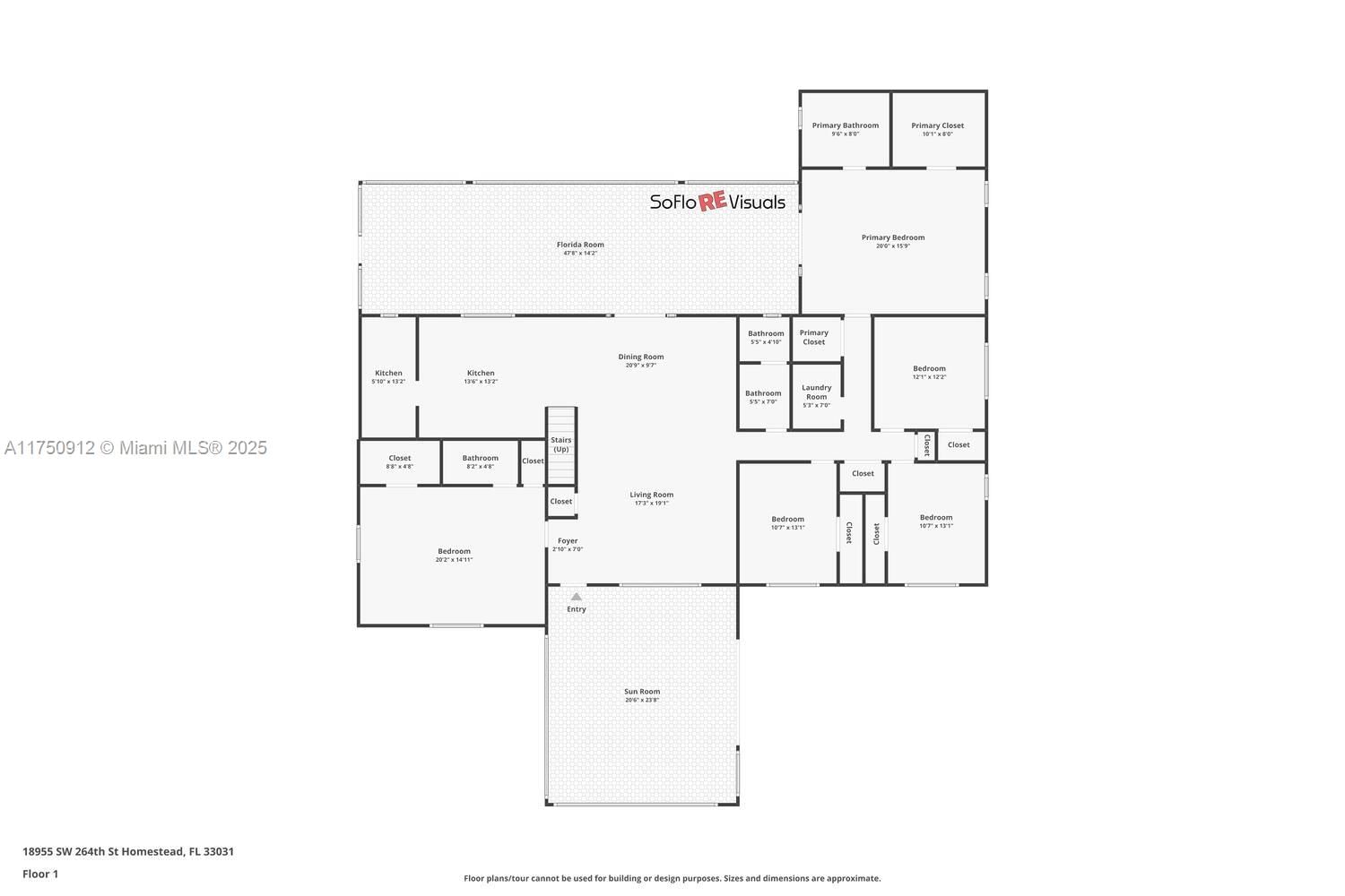 Real estate property located at 18955 264 STREET, Miami-dade, Redlands, Homestead, FL
