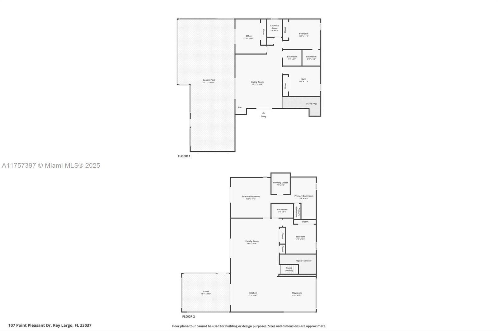 Real estate property located at 107 Point Pleasant Dr, Monroe, Point Pleasant Amd, Key Largo, FL