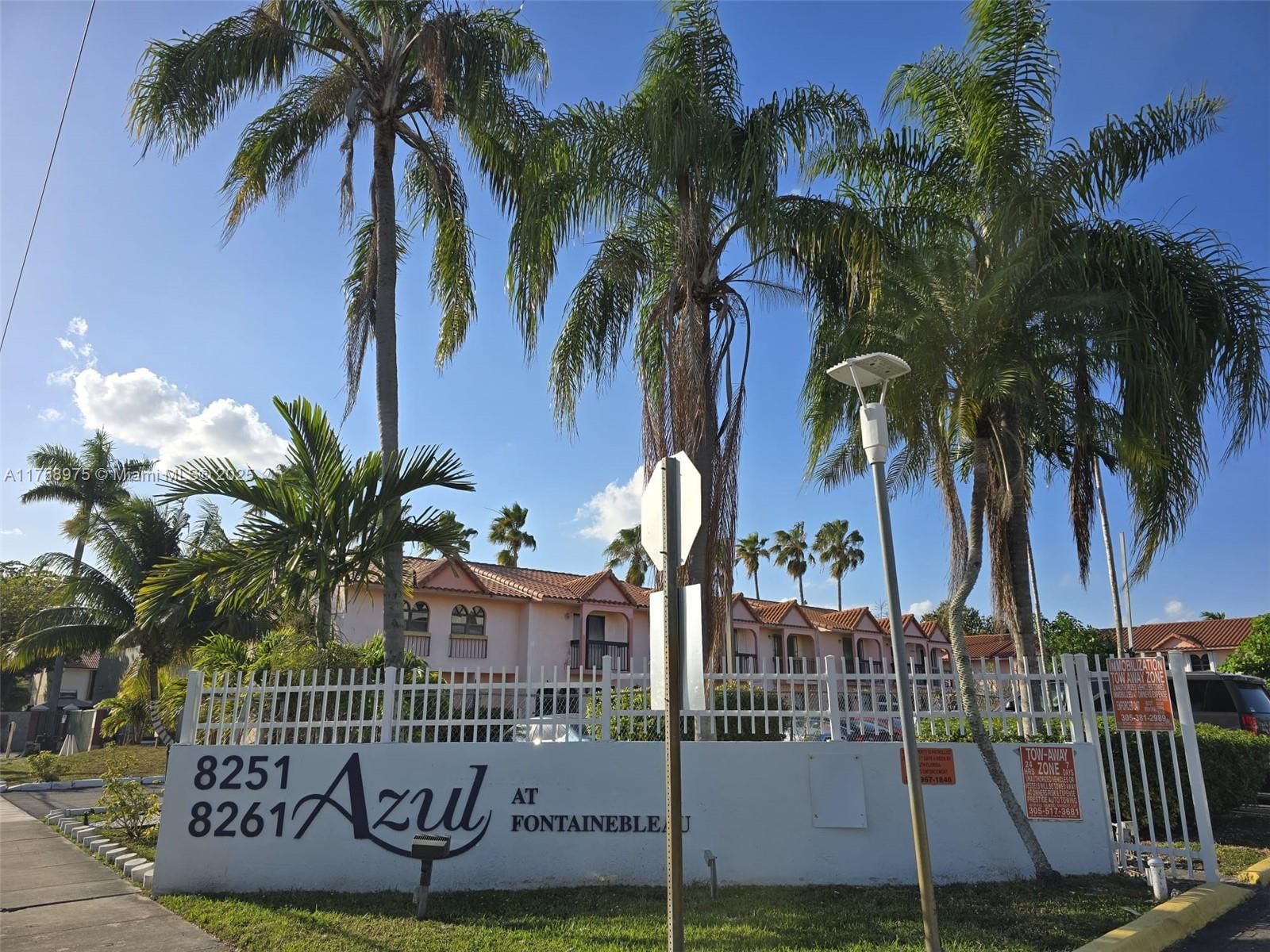 Real estate property located at 8261 8th St #122, Miami-dade, Azul At Fontainebleau Con, Miami, FL