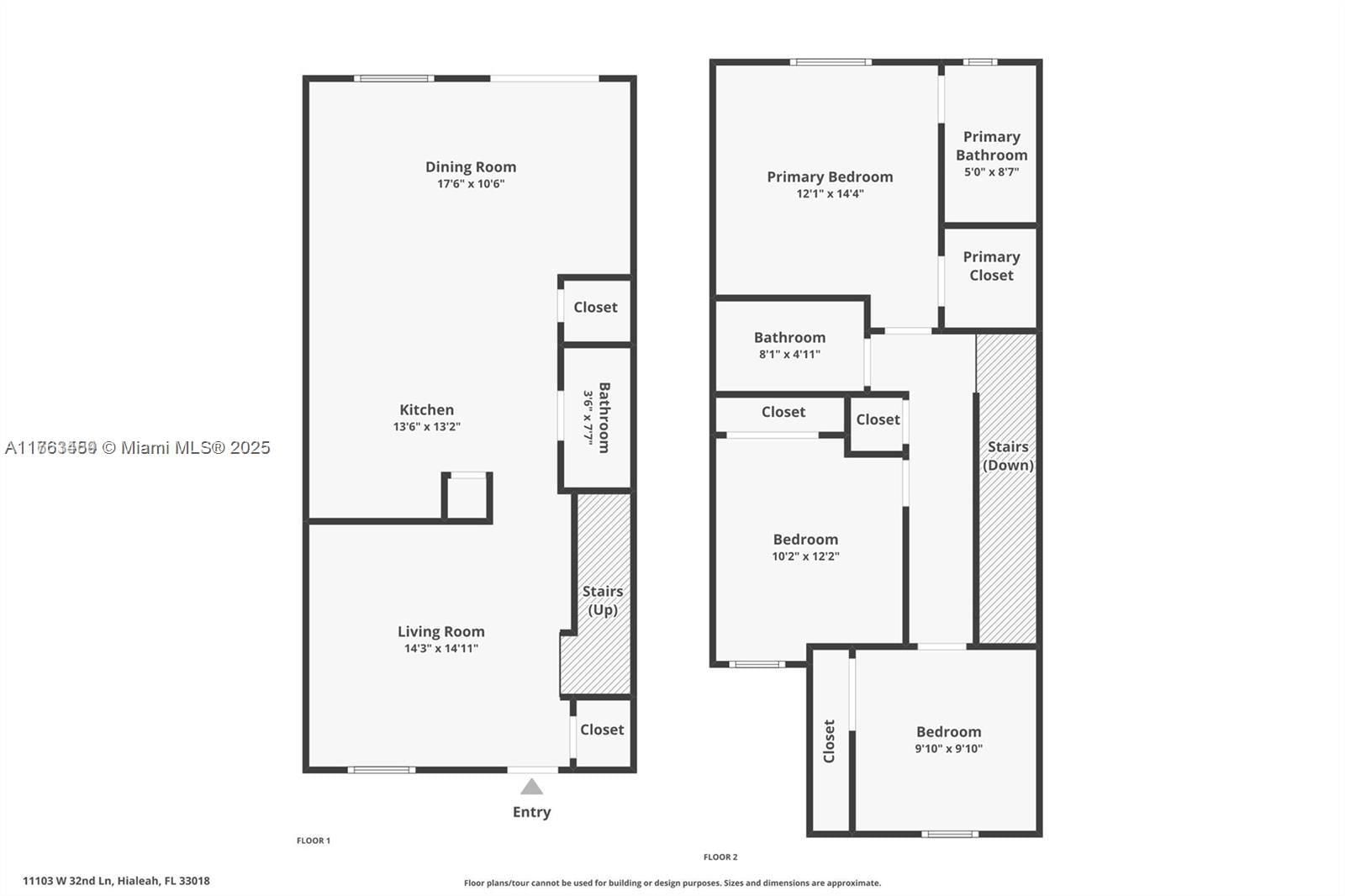 Real estate property located at 11103 32nd Ln #0, Miami-dade, Aquabella North Replat, Hialeah, FL