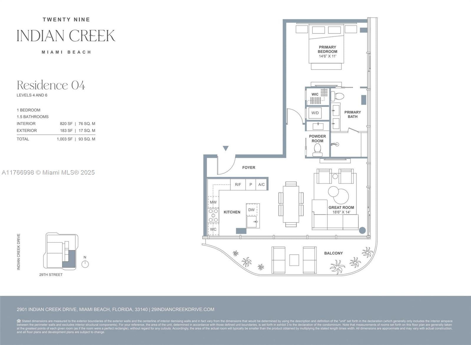Real estate property located at 2901 Indian Creek #404, Miami-dade, Miami Beach Improv Co, Miami Beach, FL