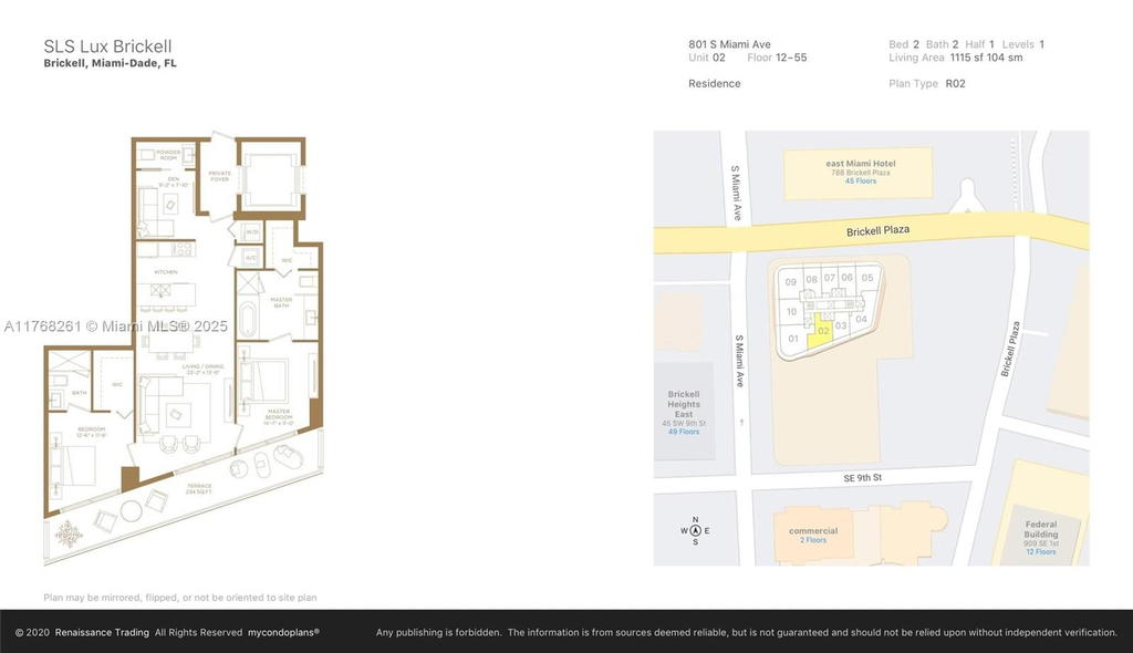 Real estate property located at 801 Miami Ave #2102, Miami-dade, 801 Sma Residences Condo, Miami, FL