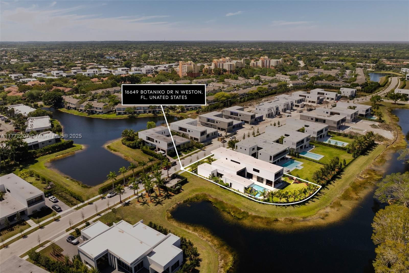 Real estate property located at 16649 Botaniko Dr N, Broward, Weston Estates, Weston, FL