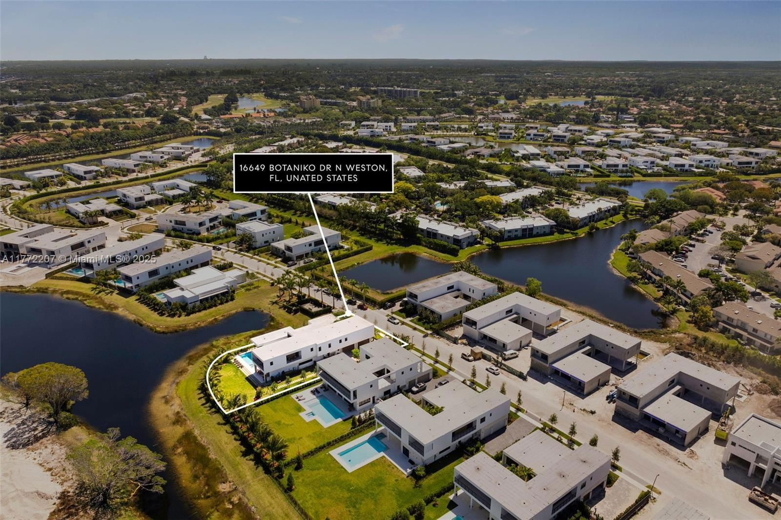 Real estate property located at 16649 Botaniko Dr N, Broward, Weston Estates, Weston, FL