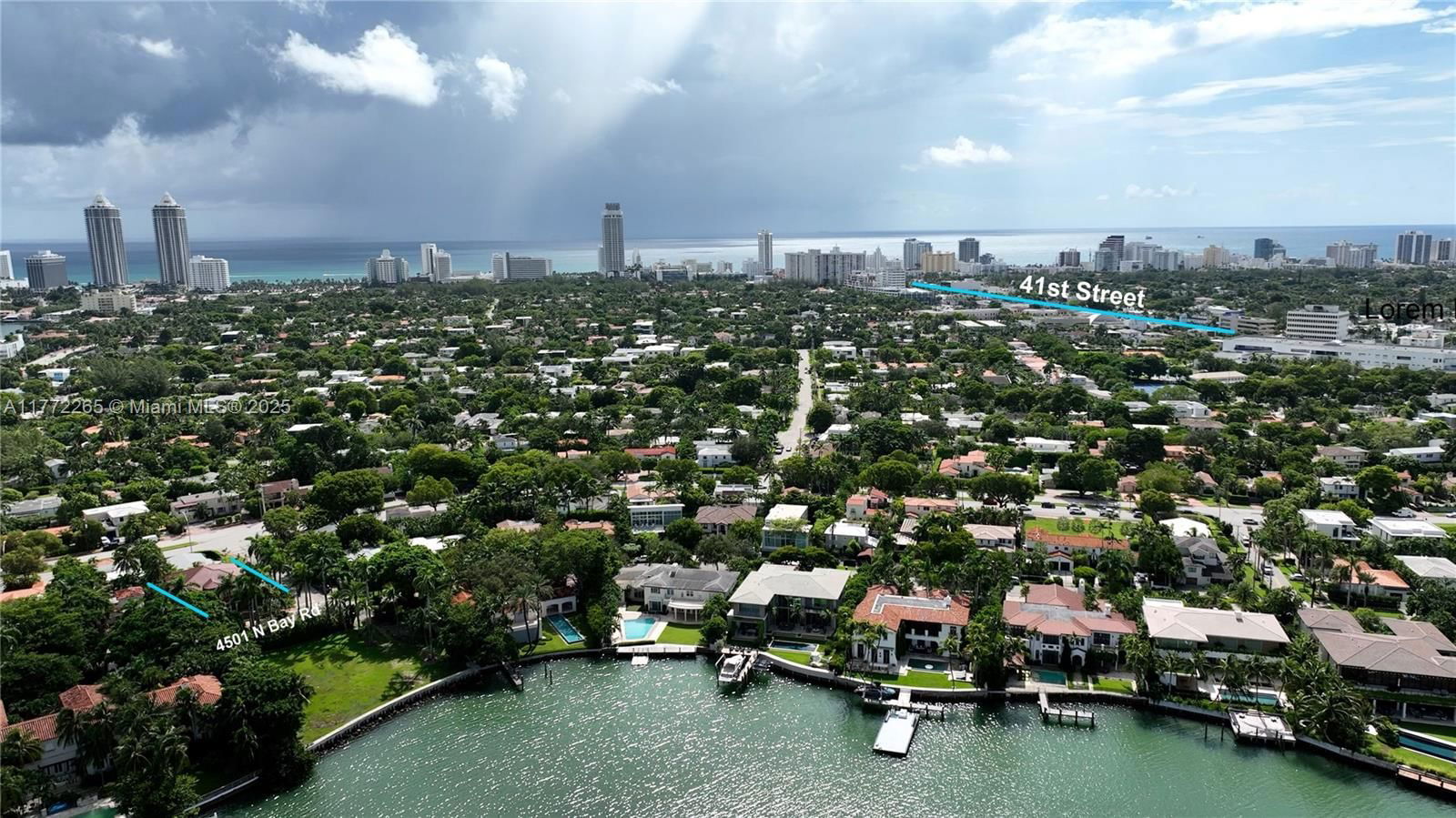 Real estate property located at 4501 Bay Rd, Miami-dade, Nautilus Sub, Miami Beach, FL