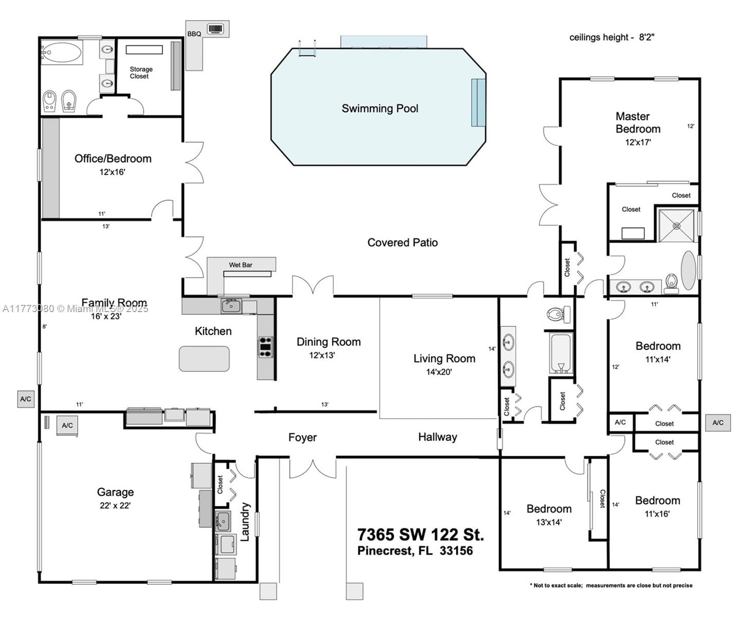 Real estate property located at 7365 122nd St, Miami-dade, Hallmark Hgts Ests 7th Ad, Pinecrest, FL