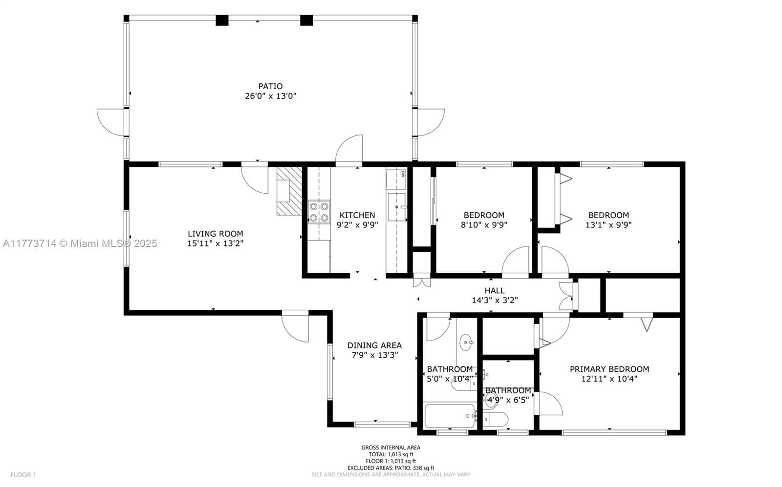 Real estate property located at 9721 Jamaica Dr, Miami-dade, South Coral Homes Sec 1, Cutler Bay, FL