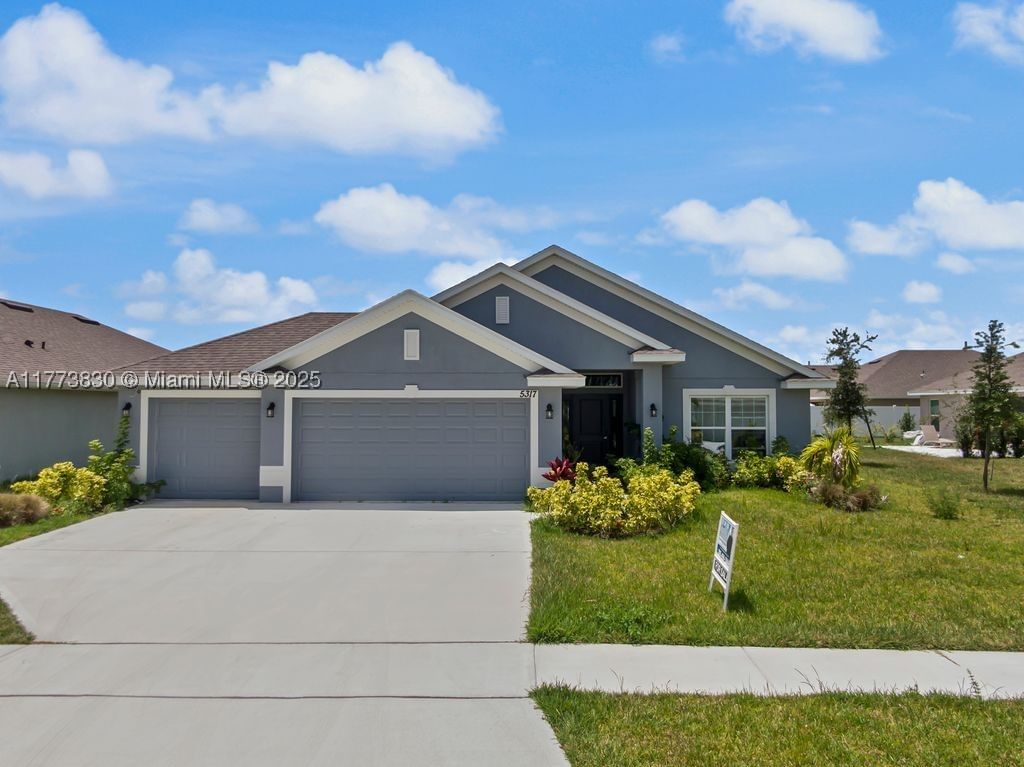 Real estate property located at 5317 Lugo St, St Lucie, Waterstone Phase Three, Fort Pierce, FL