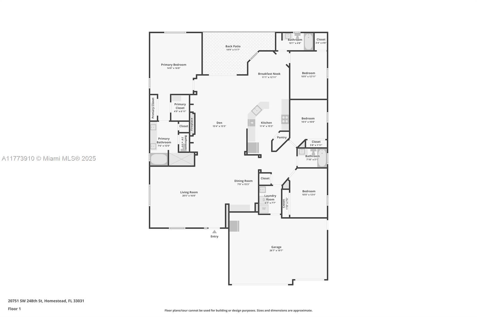 Real estate property located at 20751 248th St, Miami-dade, Redland 1.26 Acre, Homestead, FL