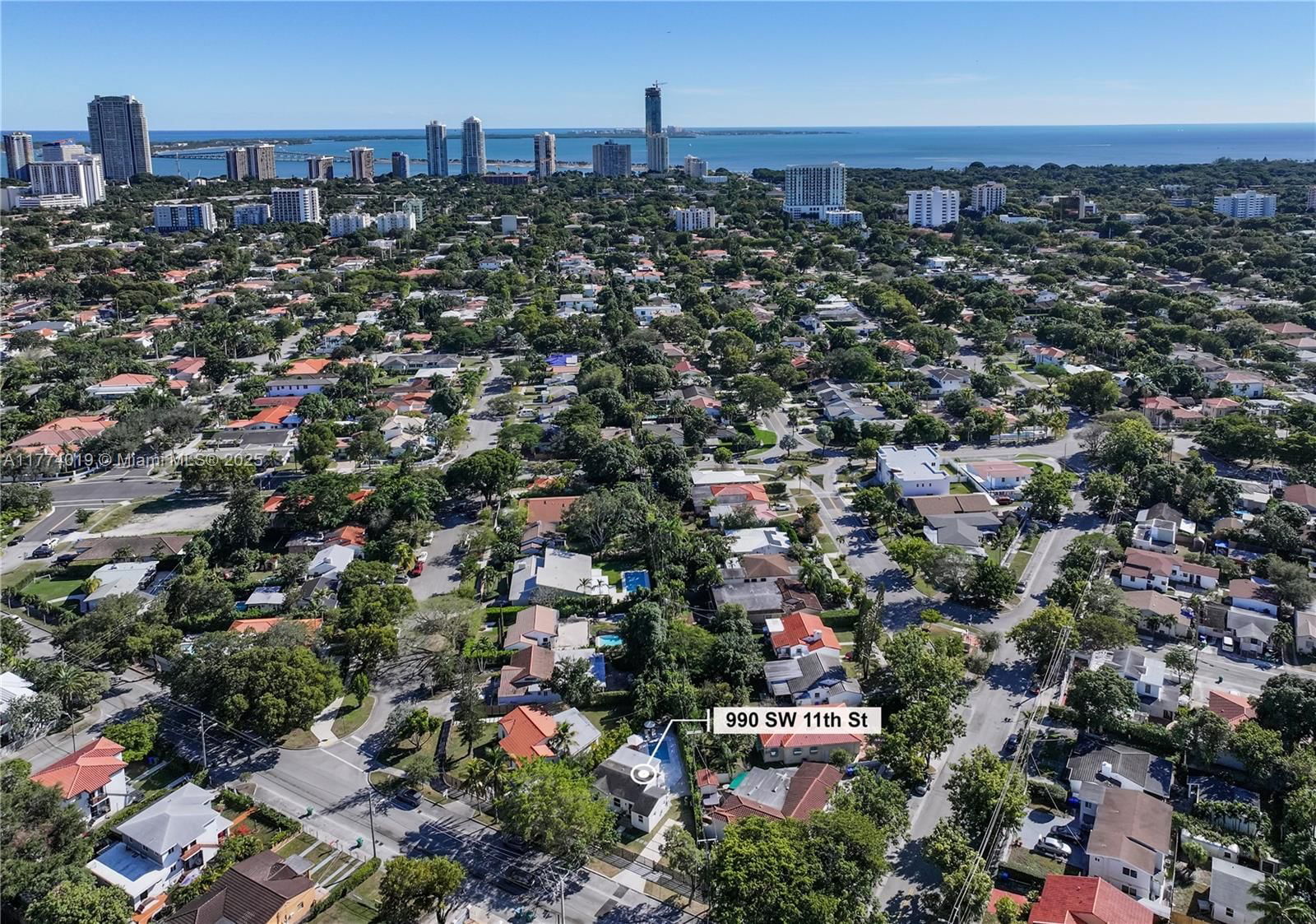 Real estate property located at 990 11th St, Miami-dade, Brickell Estates, Miami, FL