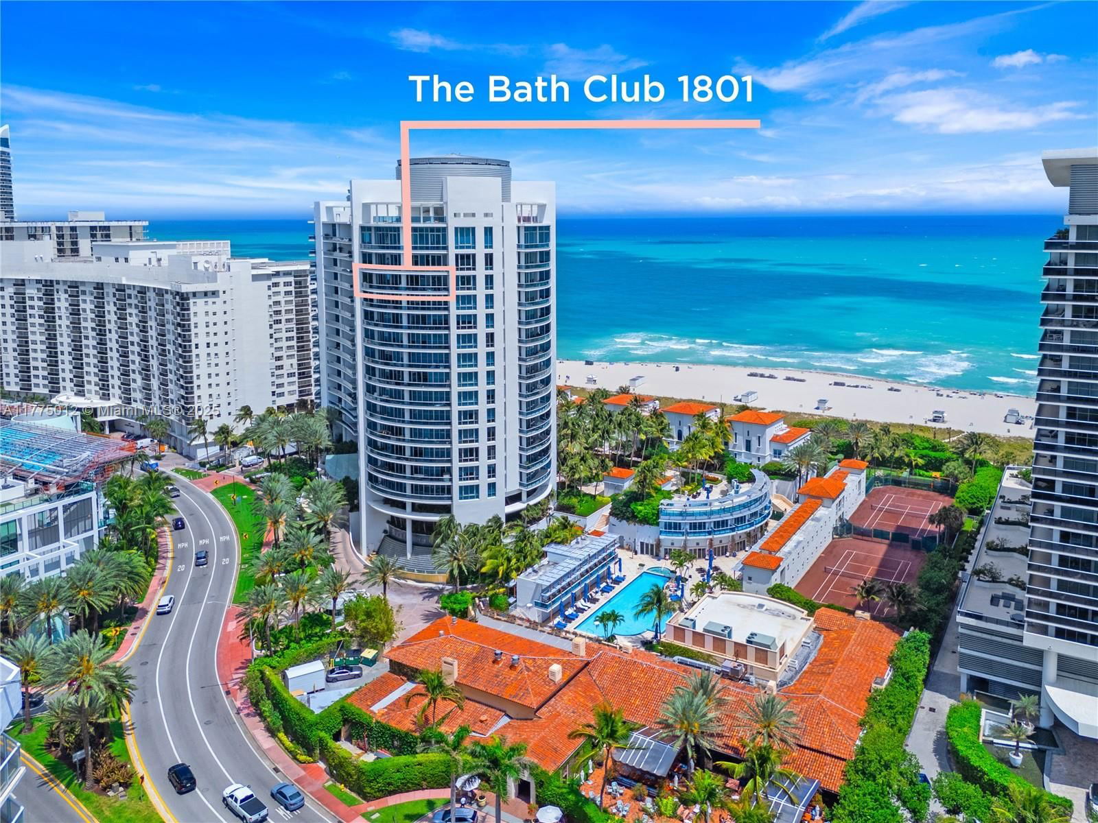 Real estate property located at 5959 Collins Ave #1801, Miami-dade, The Residences At The Bath, Miami Beach, FL