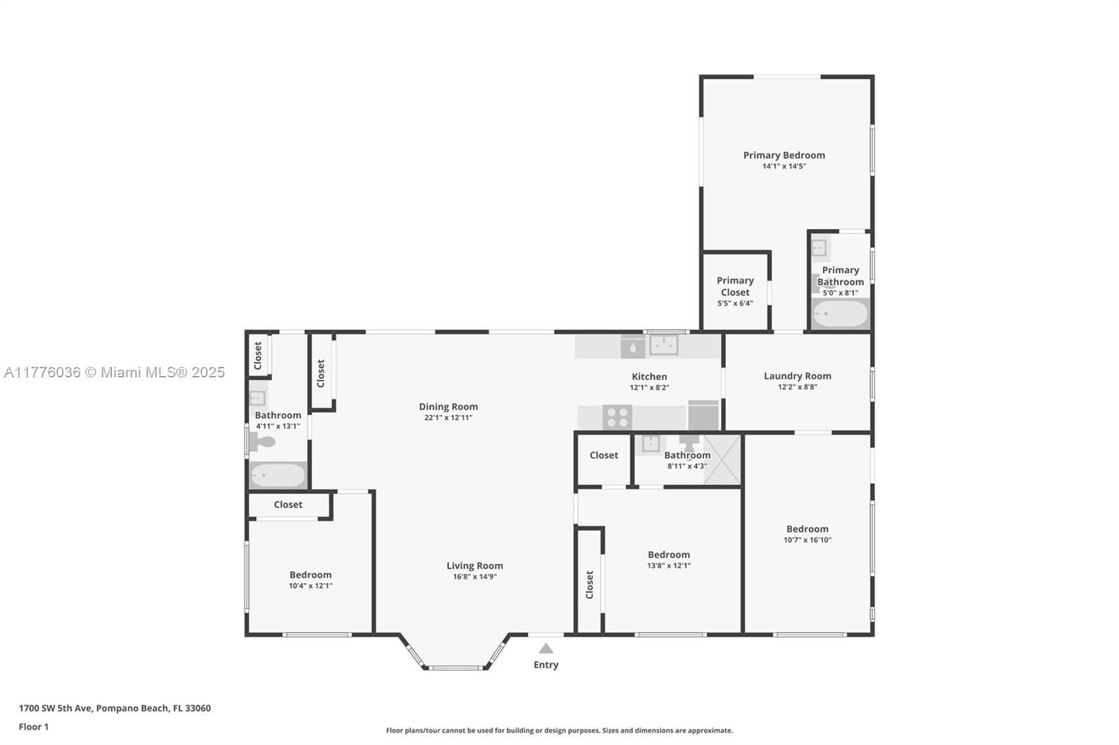 Real estate property located at 1700 5th Ave, Broward, Boulevard Park Isles Sec, Pompano Beach, FL