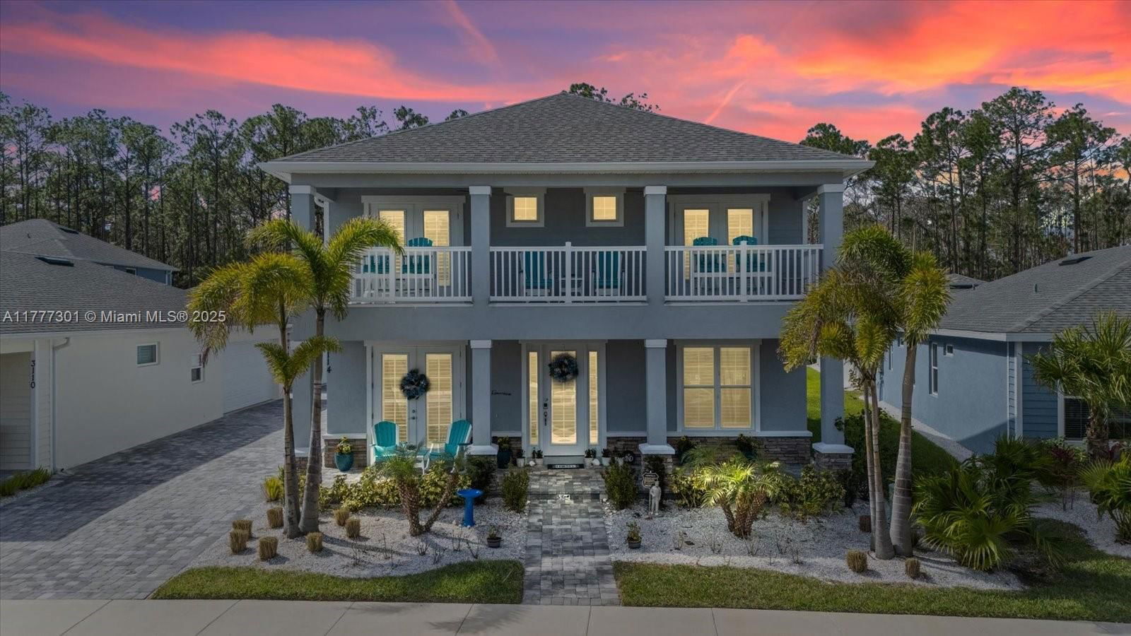 Real estate property located at 3114 Meleto Boulevard, Volusia, Palms At Venetian Bay, New Smyrna Beach, FL