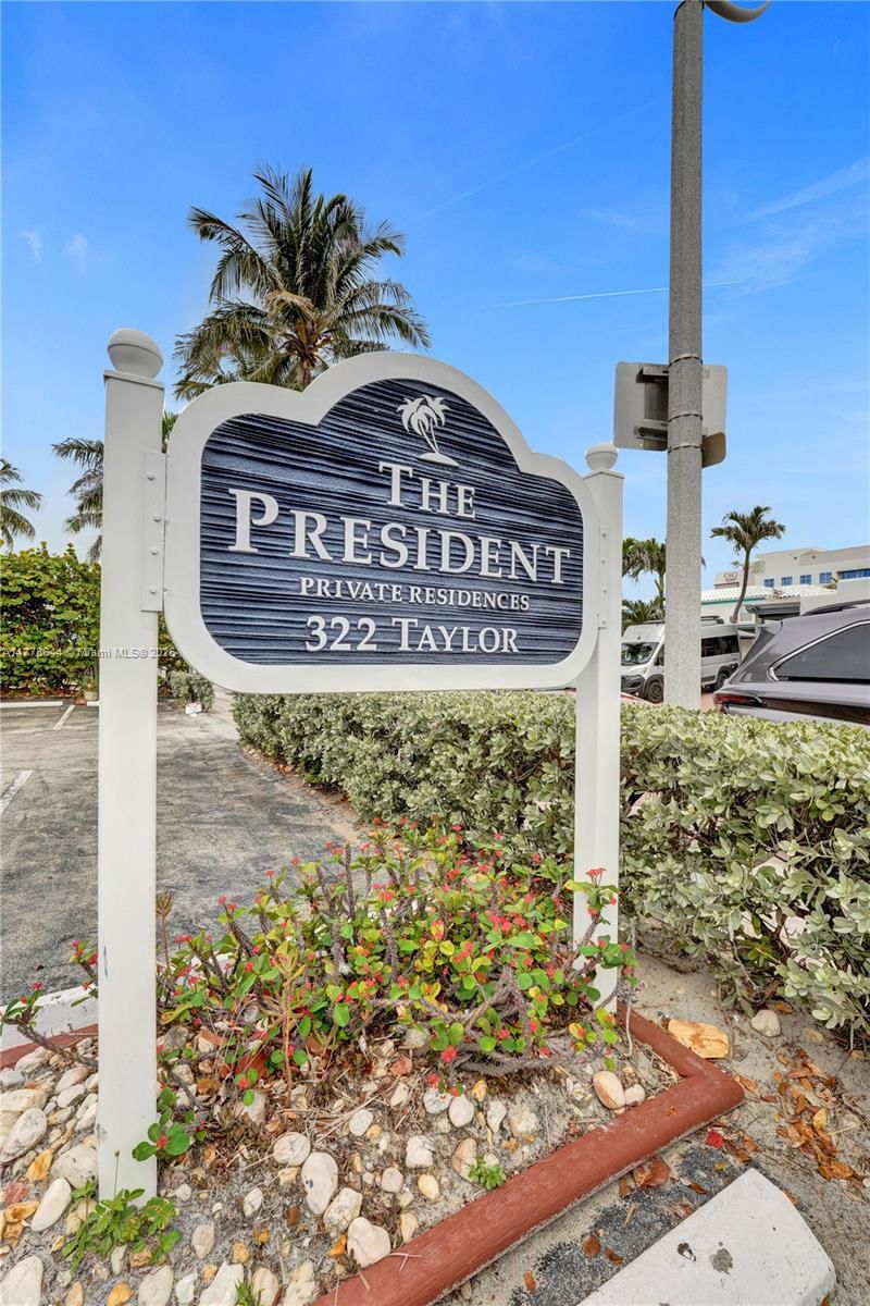 Real estate property located at 322 Taylor St #1D, Broward, President Co-op, Hollywood, FL