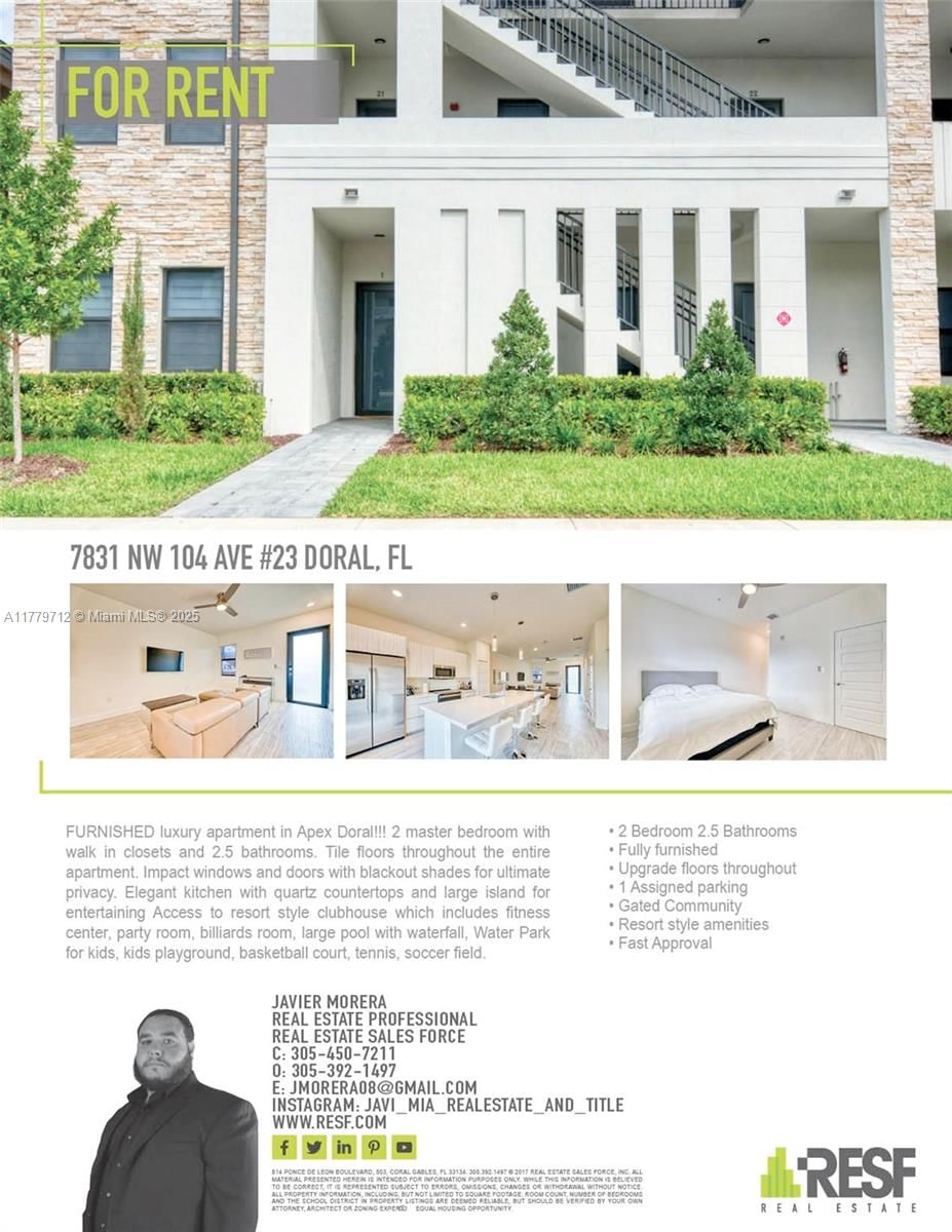 Real estate property located at 7831 104 Ave #23, Miami-dade, Apex, Doral, FL