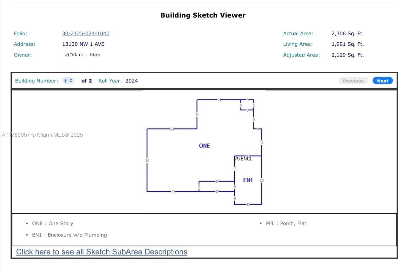 Real estate property located at 13130 1st Ave, Miami-dade, Biscayne Gardens Sec H Pa, Miami, FL