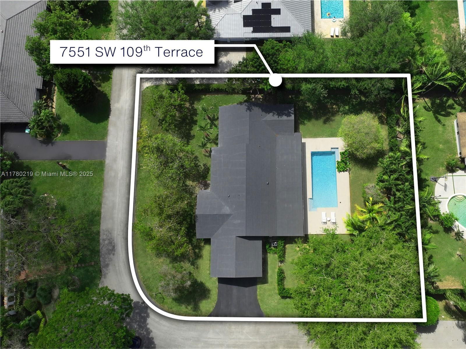 Real estate property located at 7551 109th Ter, Miami-dade, Kendalllane Estates Sec A, Pinecrest, FL