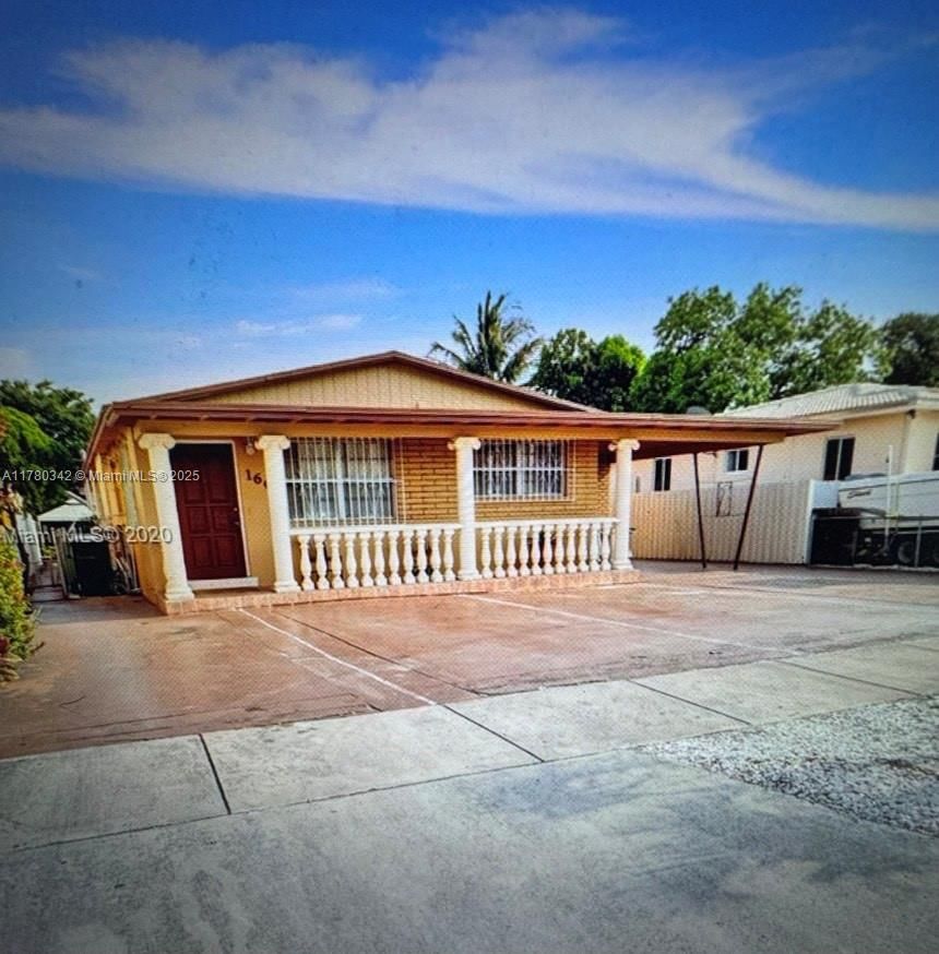Real estate property located at 166 16th St, Miami-dade, Town Of Hialeah 1 Addn Am, Hialeah, FL