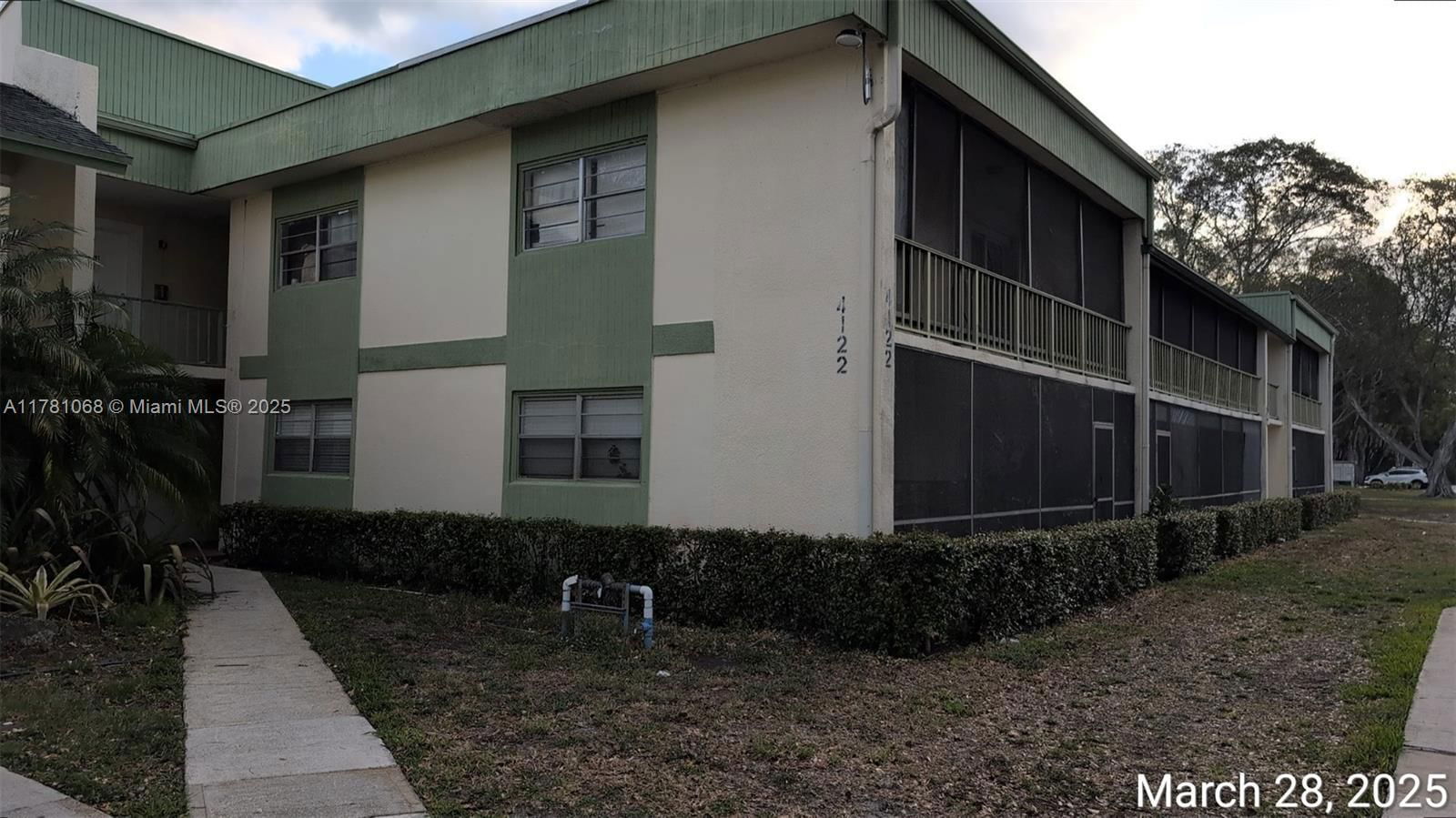 Real estate property located at 4122 88th Ave #103, Broward, Ramblewood East Condo, Coral Springs, FL